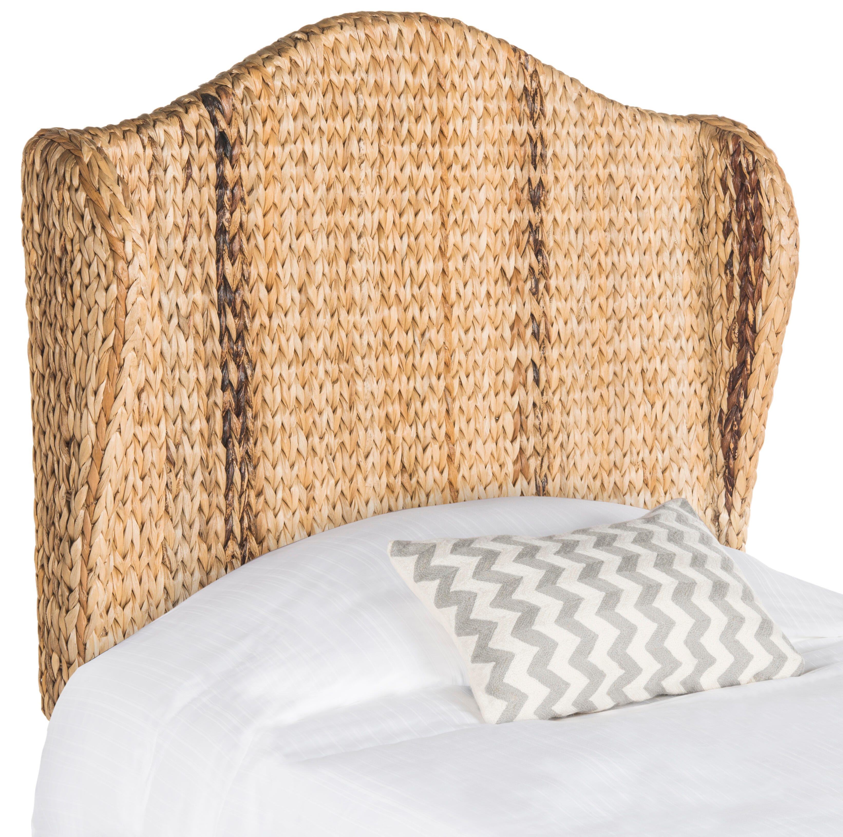 Safavieh Nadine King Winged Headboard, Natural, large
