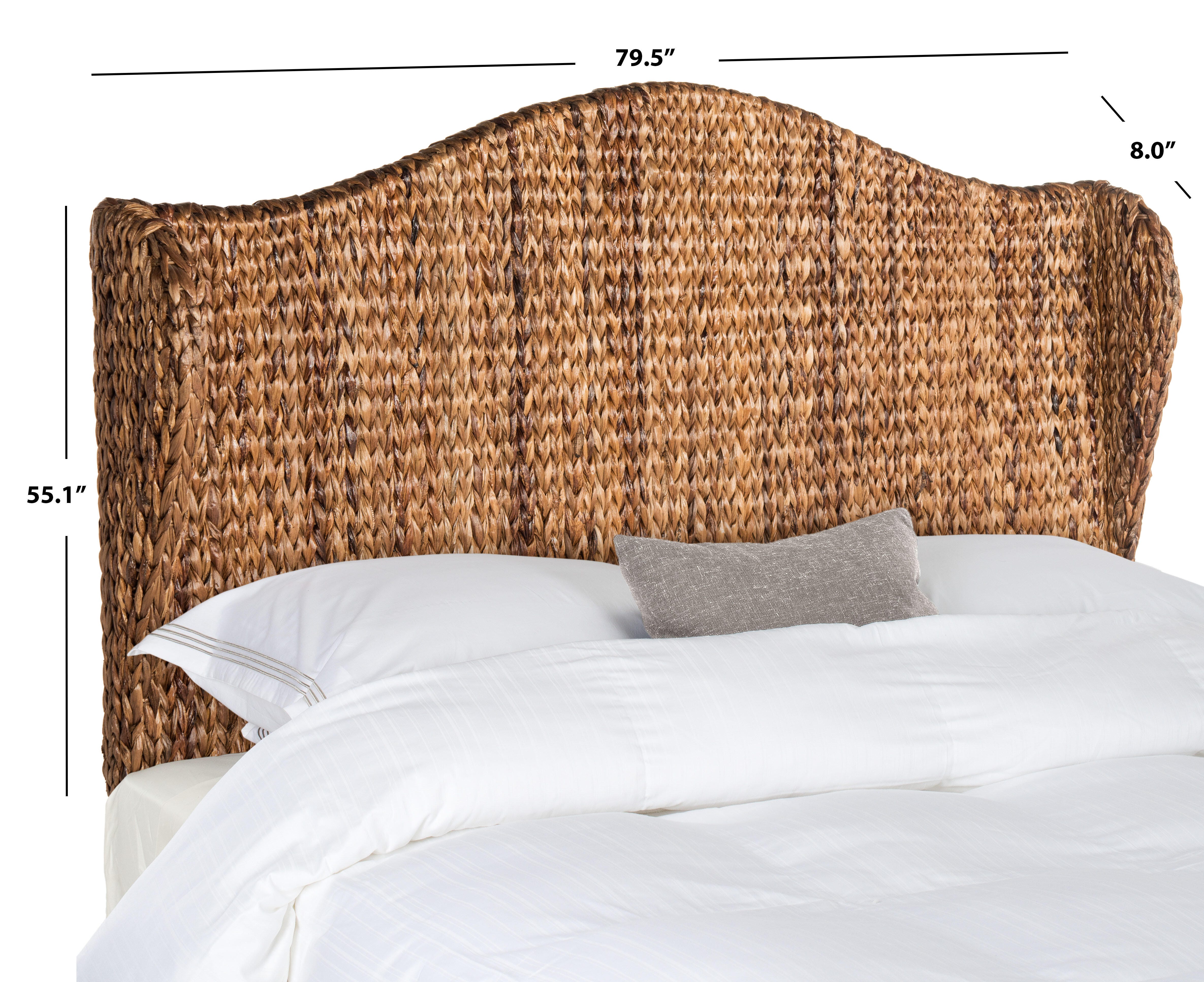 Safavieh Nadine King Winged Headboard, Brown, large