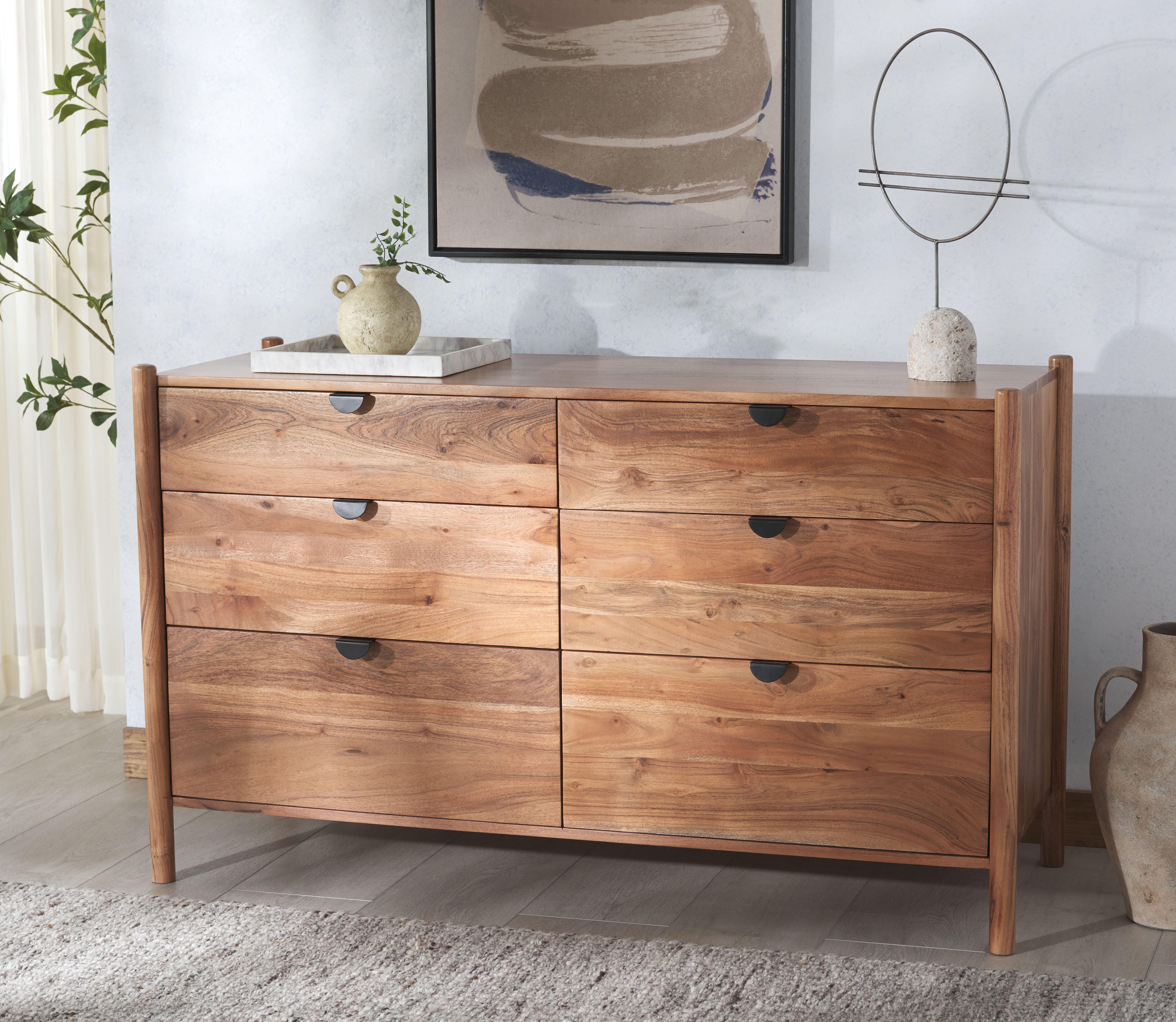 Safavieh Shanti 6 Drawer Dresser, , rollover