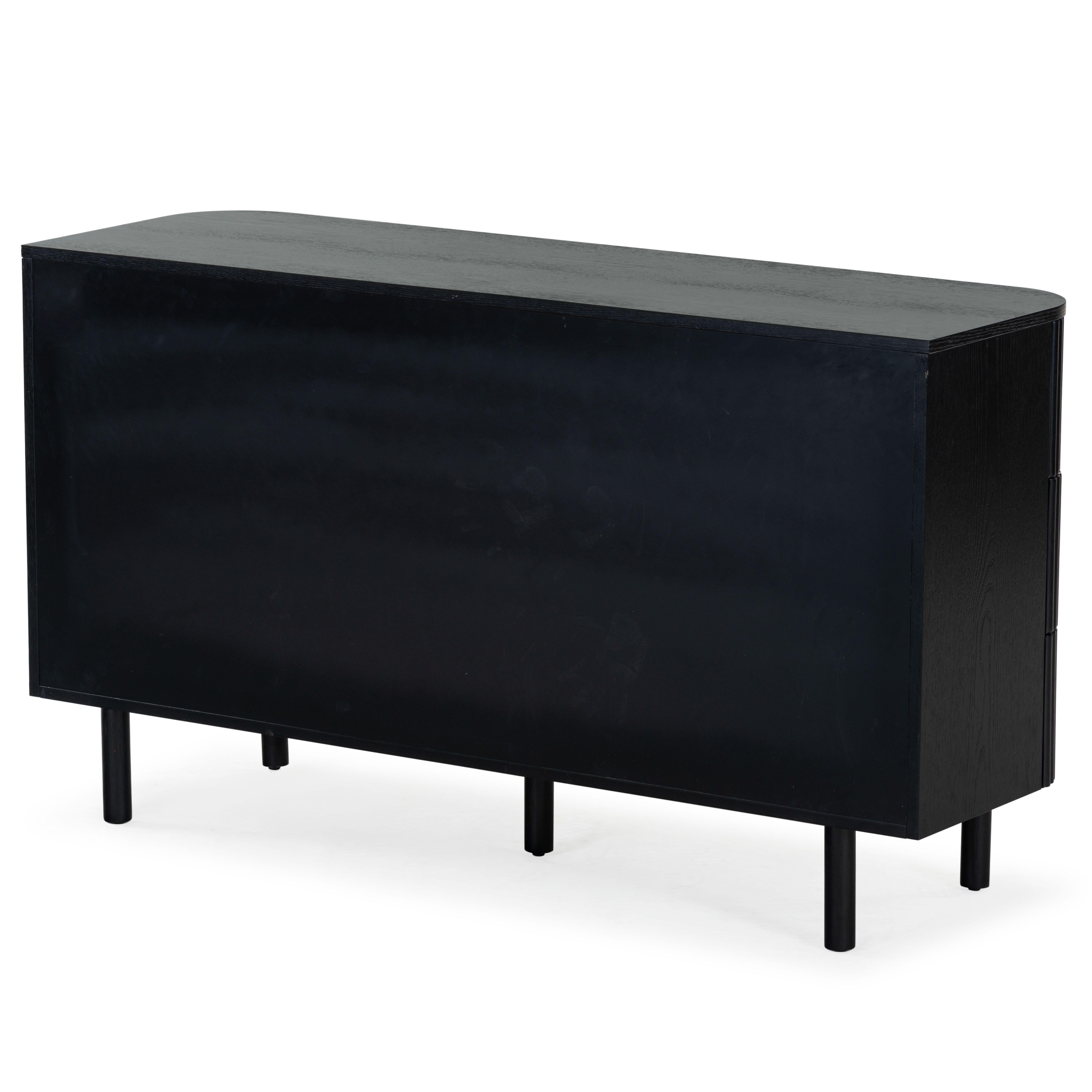 Safavieh Shelbie 6 Drawer Dresser, Black/Black, large