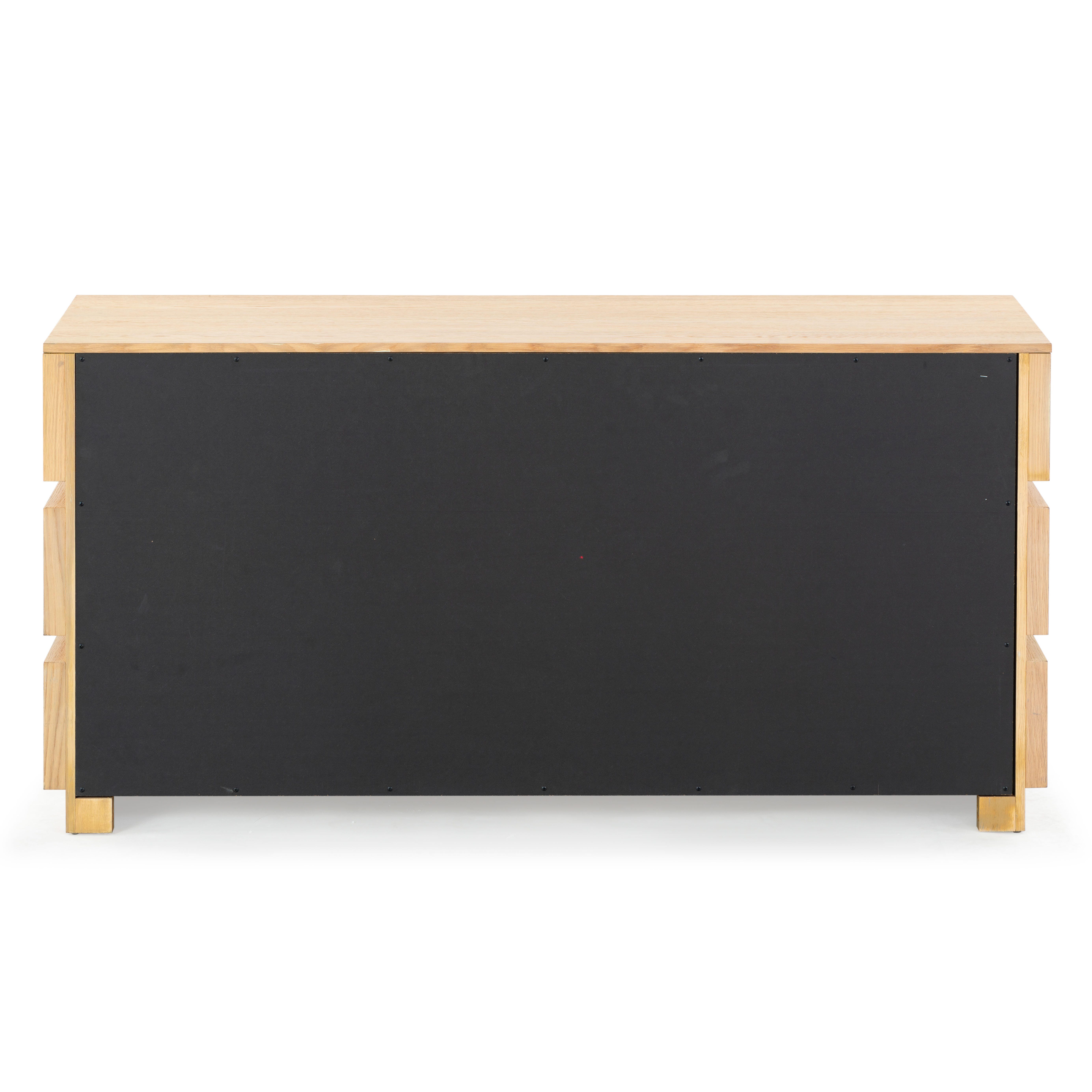 Safavieh Titus 6 Drawer Dresser, Oak, large