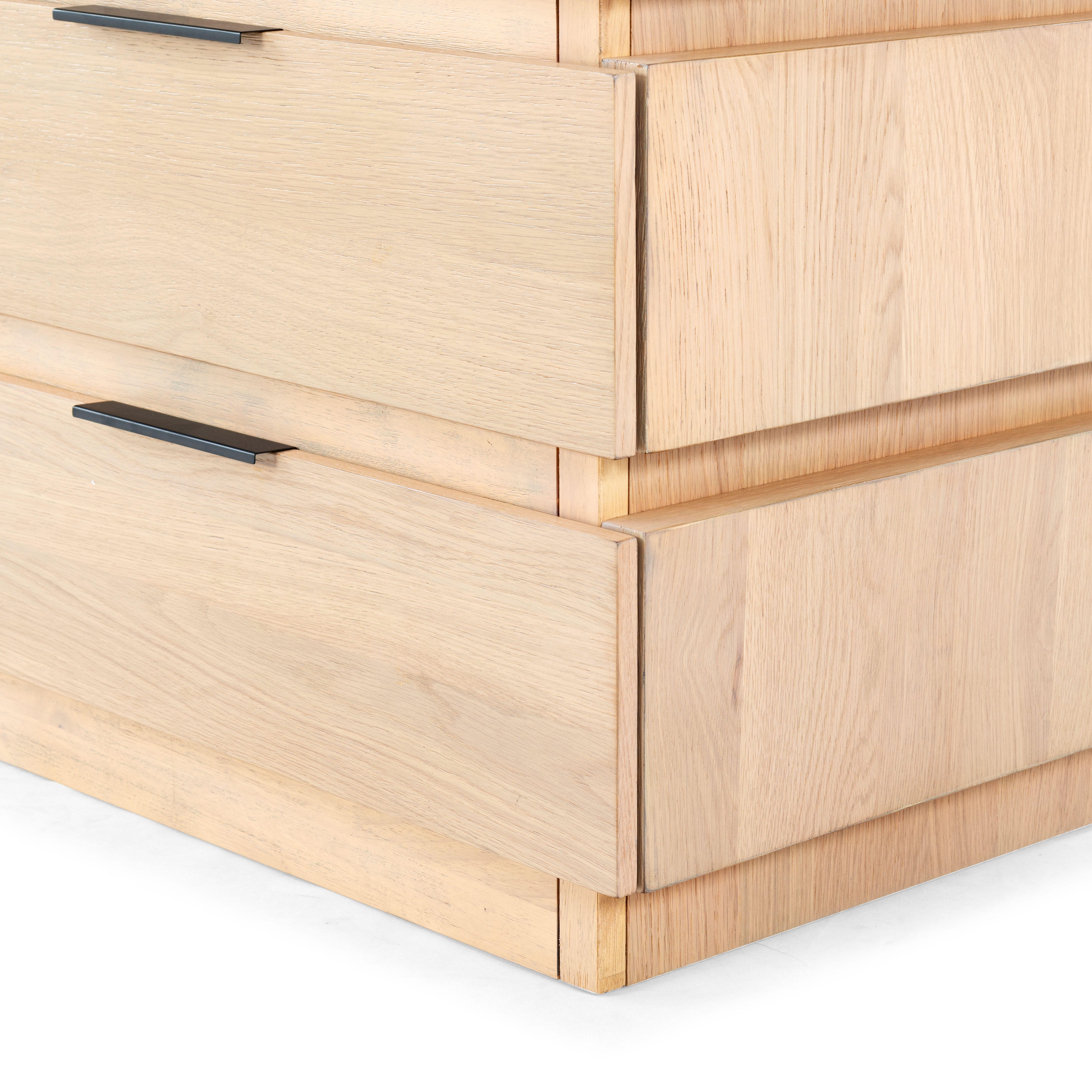 Safavieh Titus 6 Drawer Dresser, Oak, large