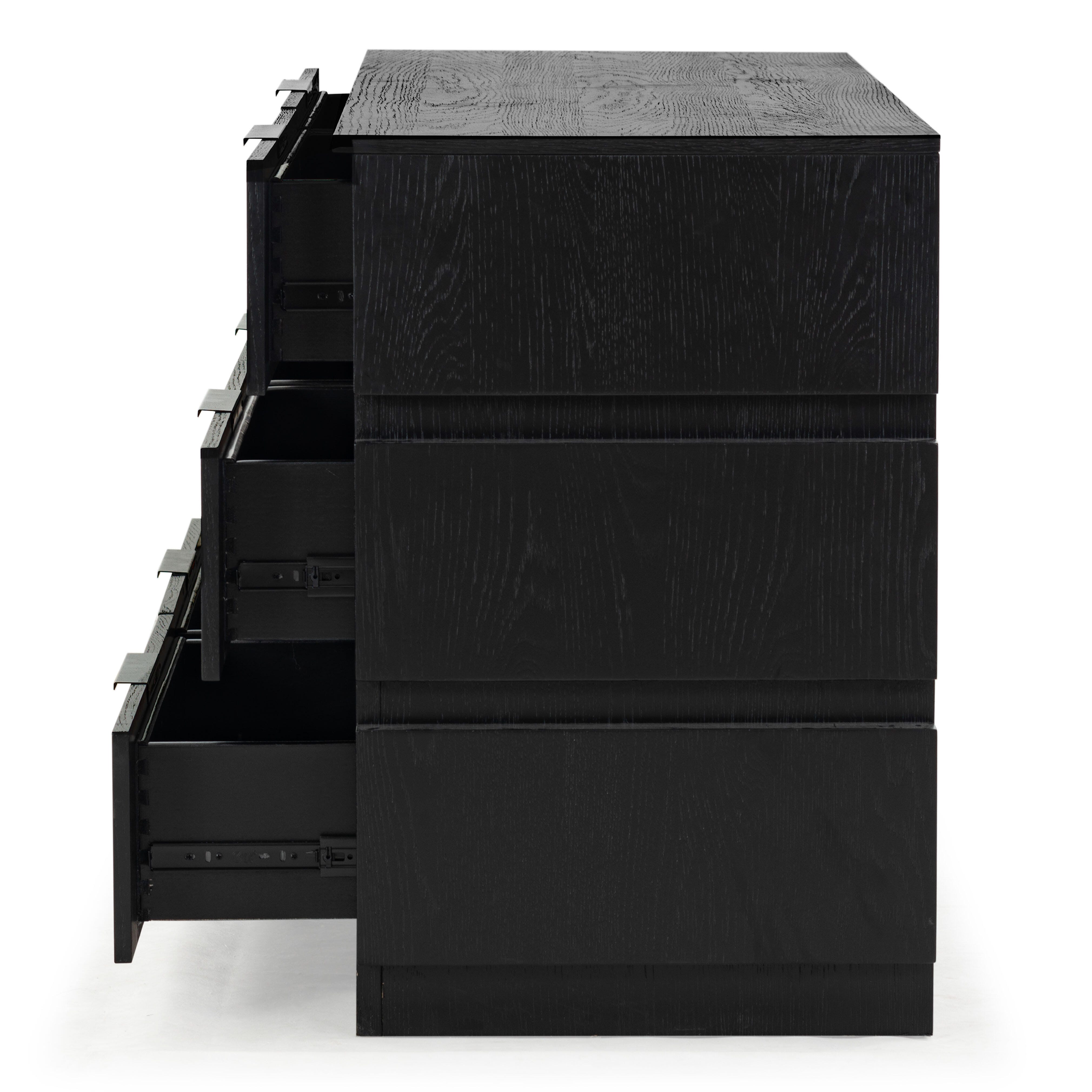Safavieh Titus 6 Drawer Dresser, Black, large