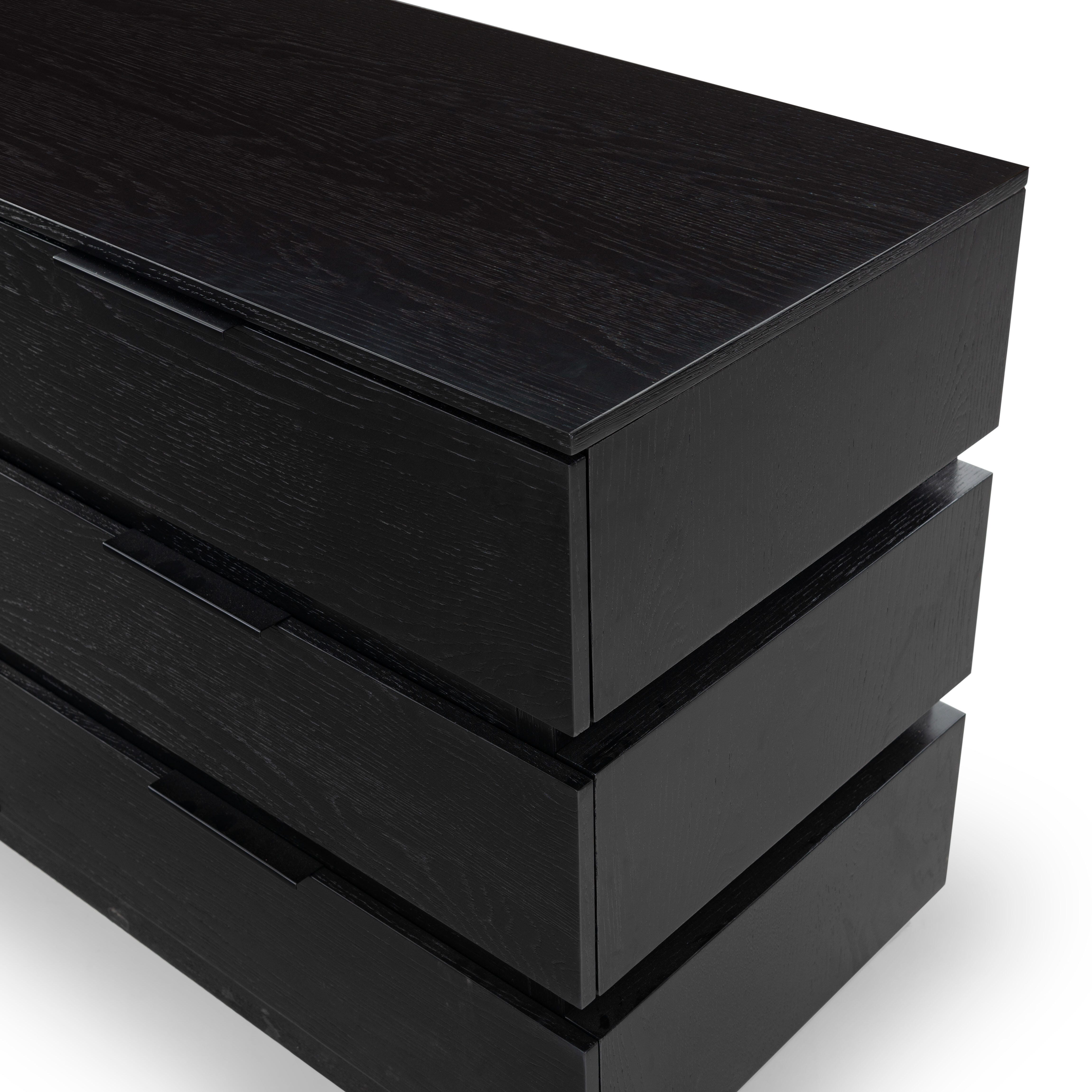 Safavieh Titus 6 Drawer Dresser, Black, large