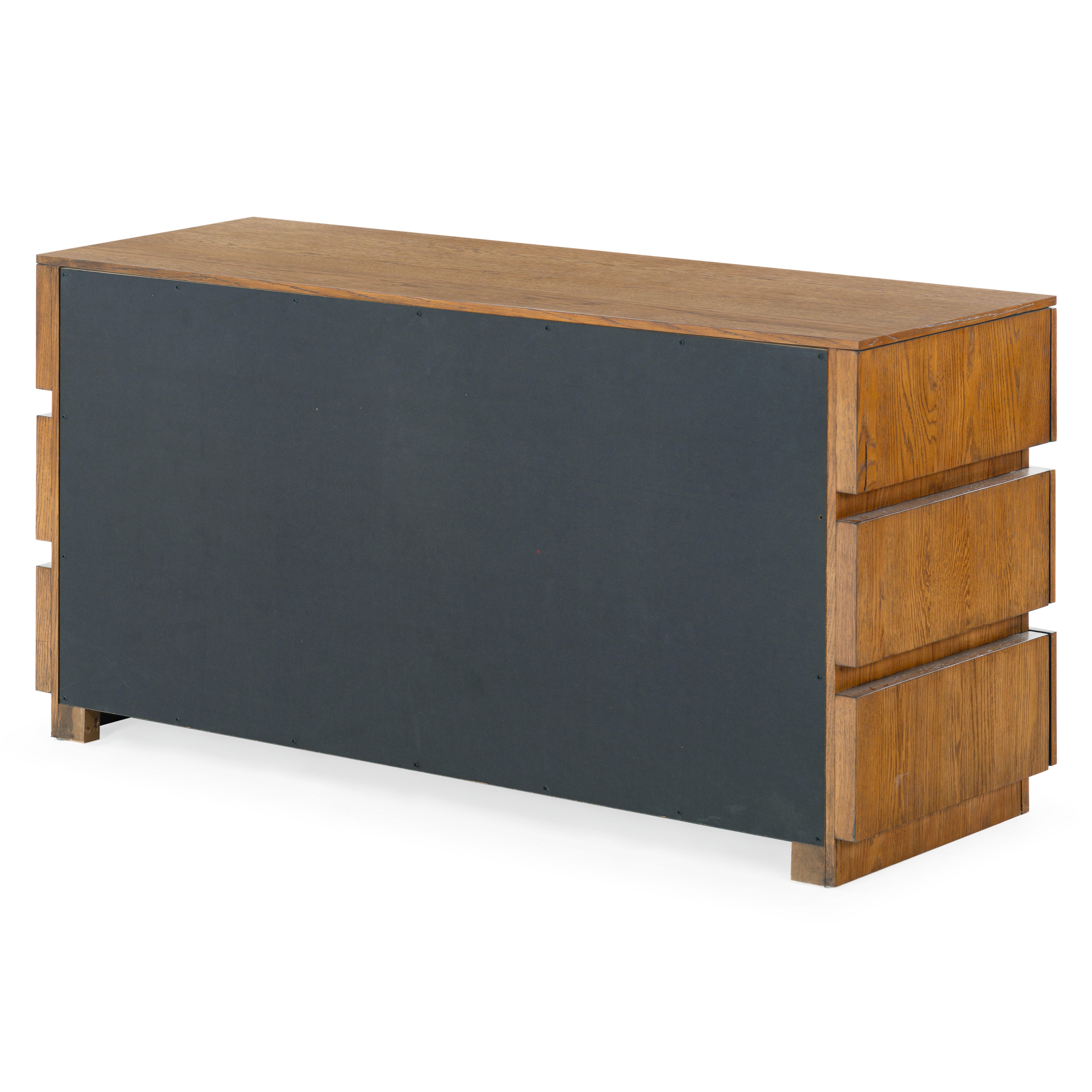 Safavieh Titus 6 Drawer Dresser, Medium Oak, large