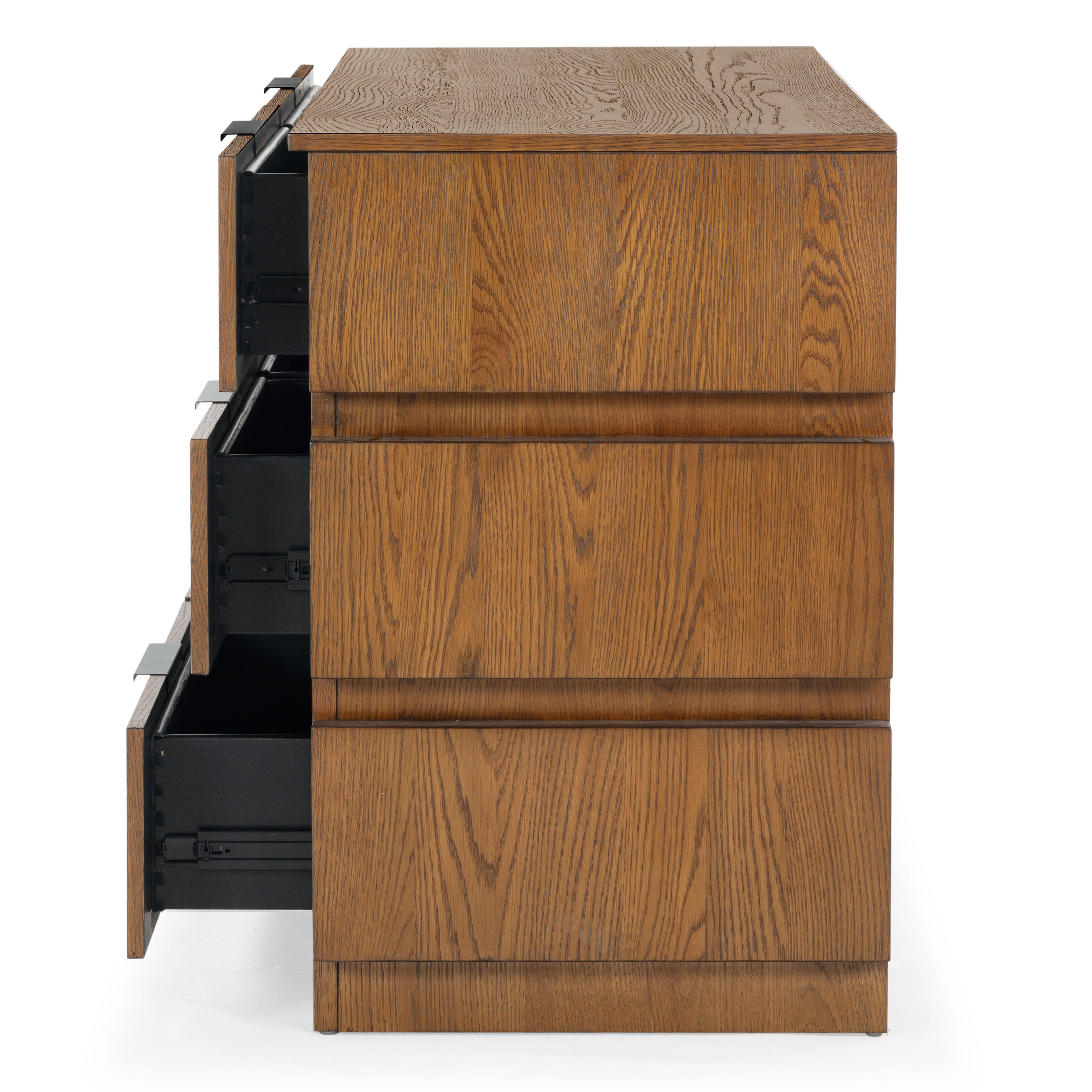 Safavieh Titus 6 Drawer Dresser, Medium Oak, large