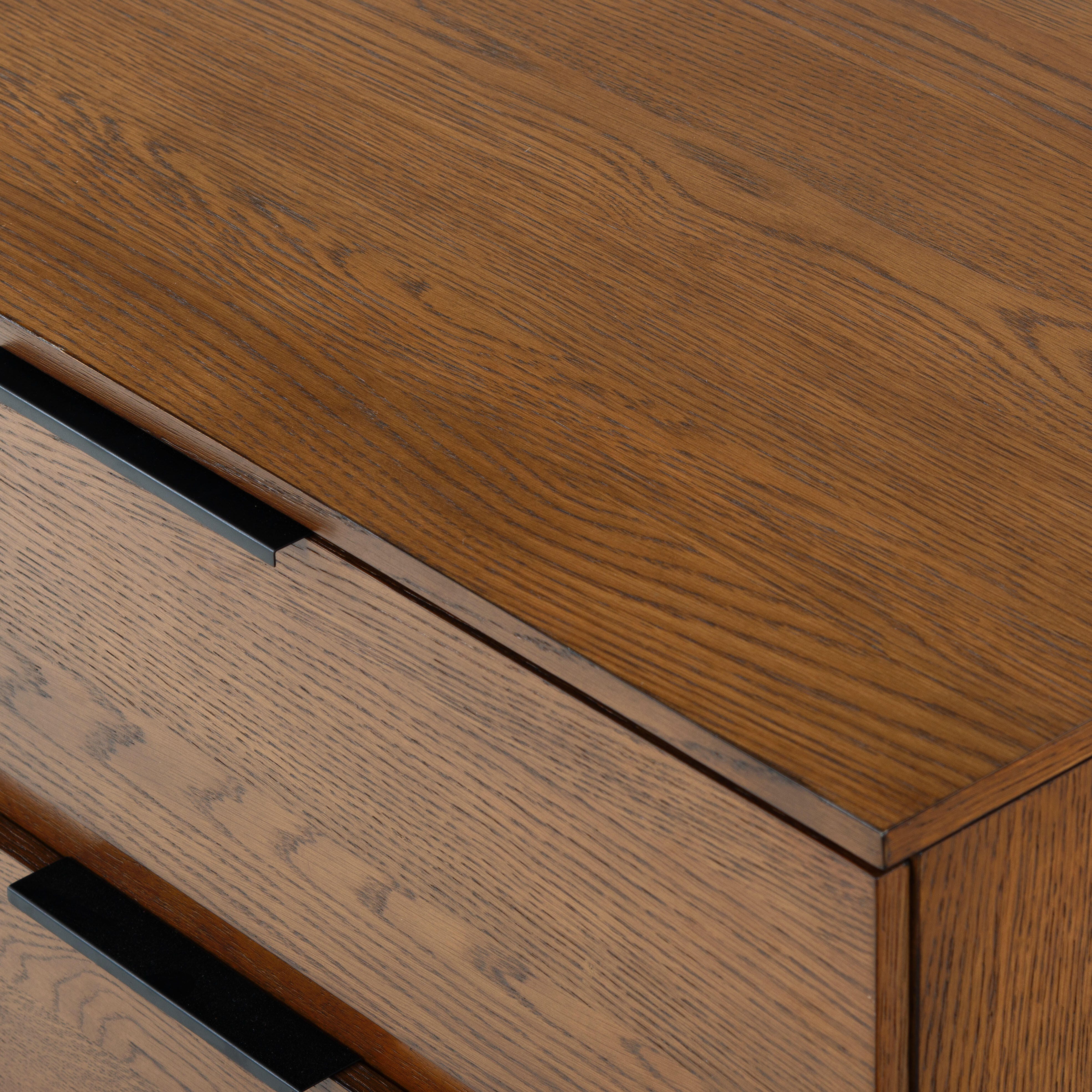 Safavieh Titus 6 Drawer Dresser, Medium Oak, large