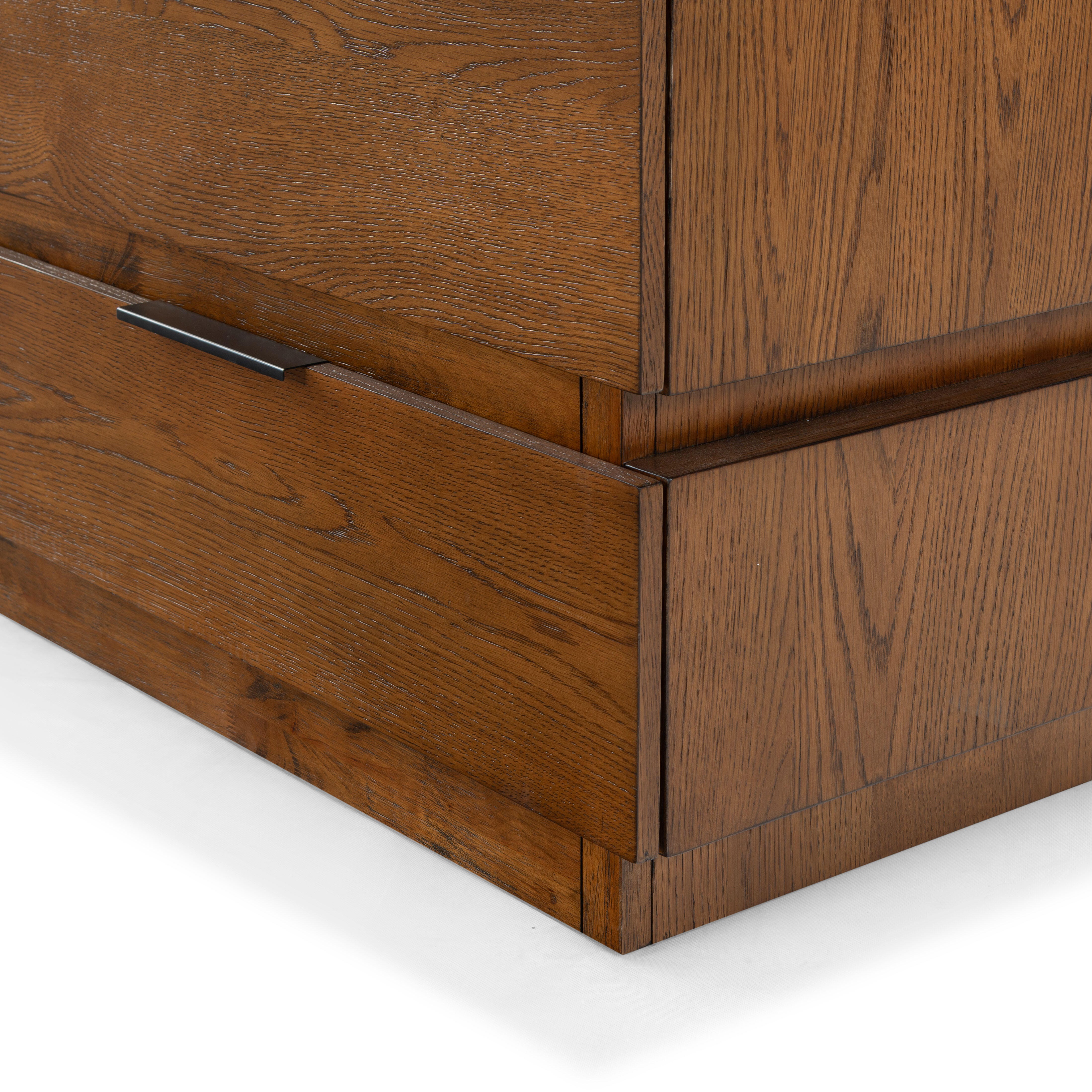 Safavieh Titus 6 Drawer Dresser, Medium Oak, large