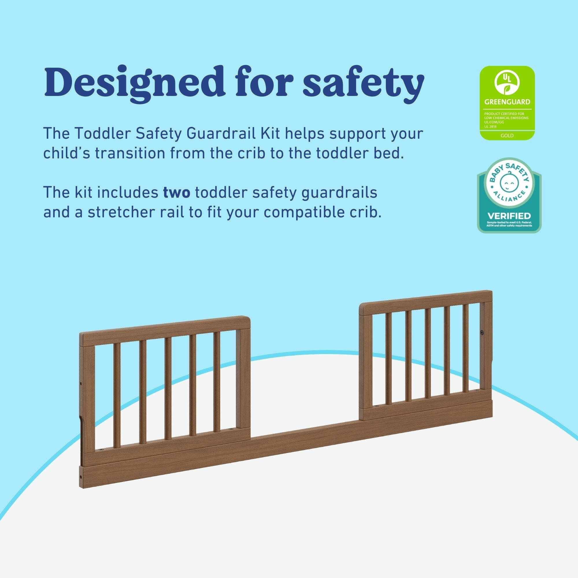 Graco Toddler Safety Guardrail Kit, Hazelnut, large