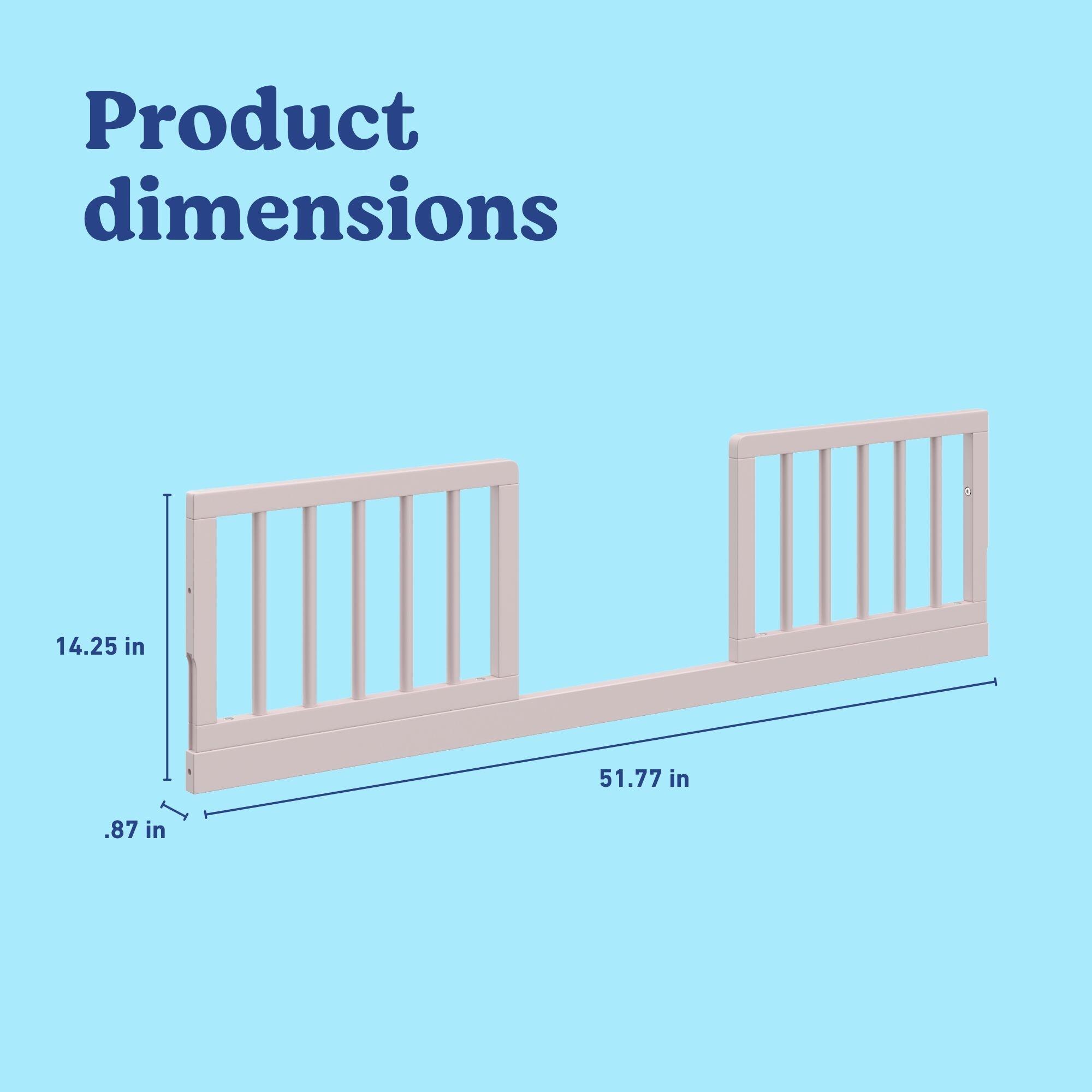 Graco Toddler Safety Guardrail Kit, Blush, large