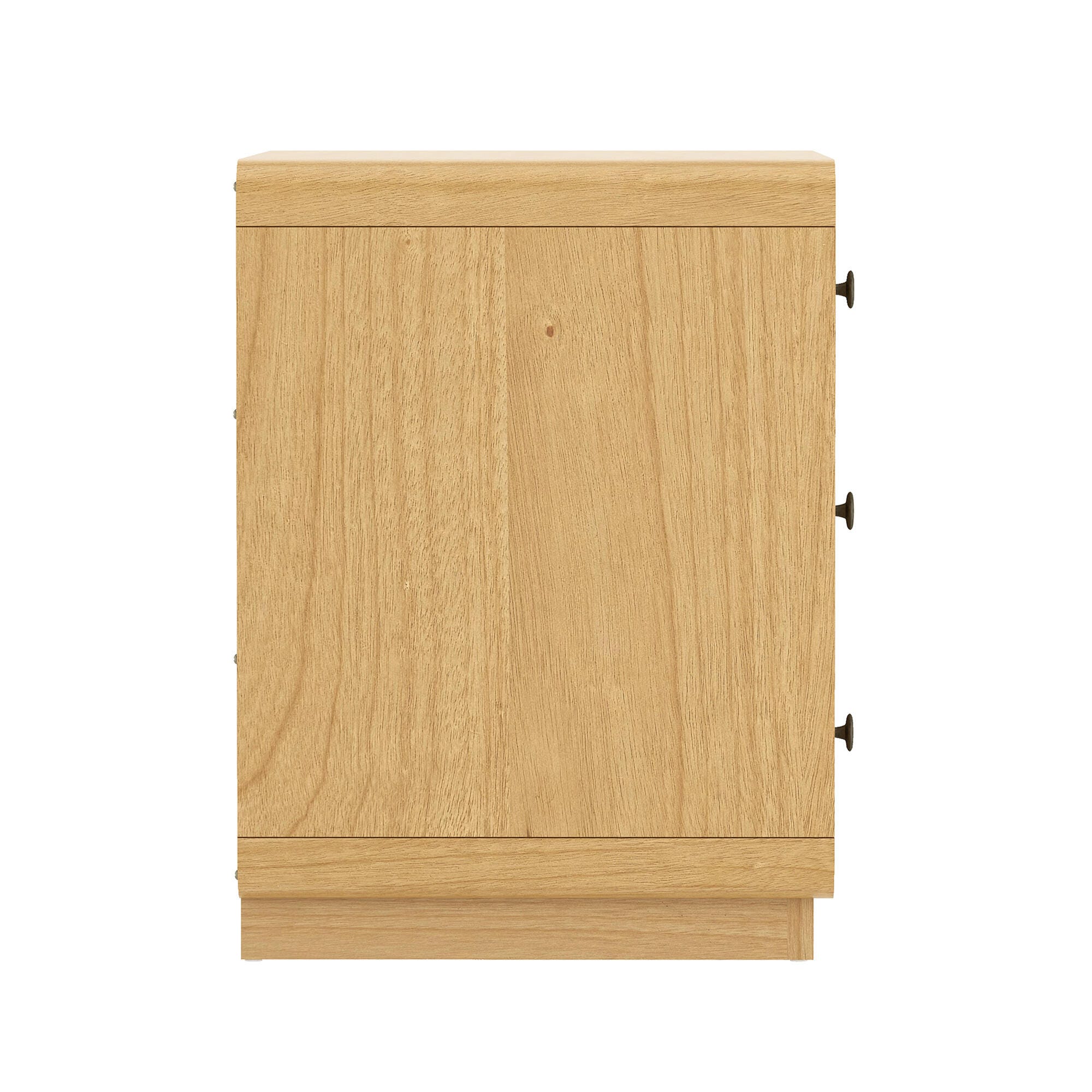 Manhattan Comfort Liora 28" 2 Drawer Nightstand, Natural, large