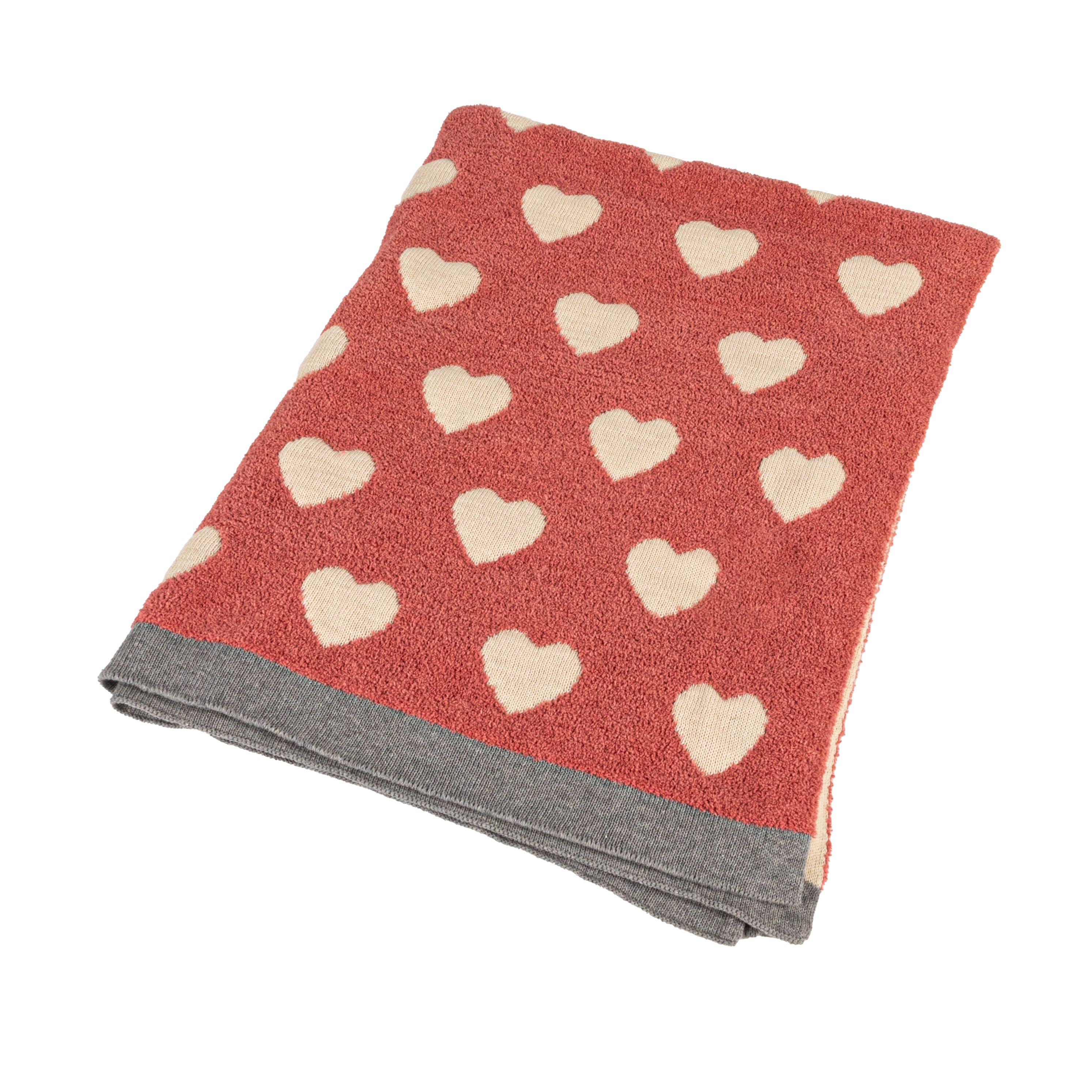 Storied Home Printed Hearts Baby Blanket, , large