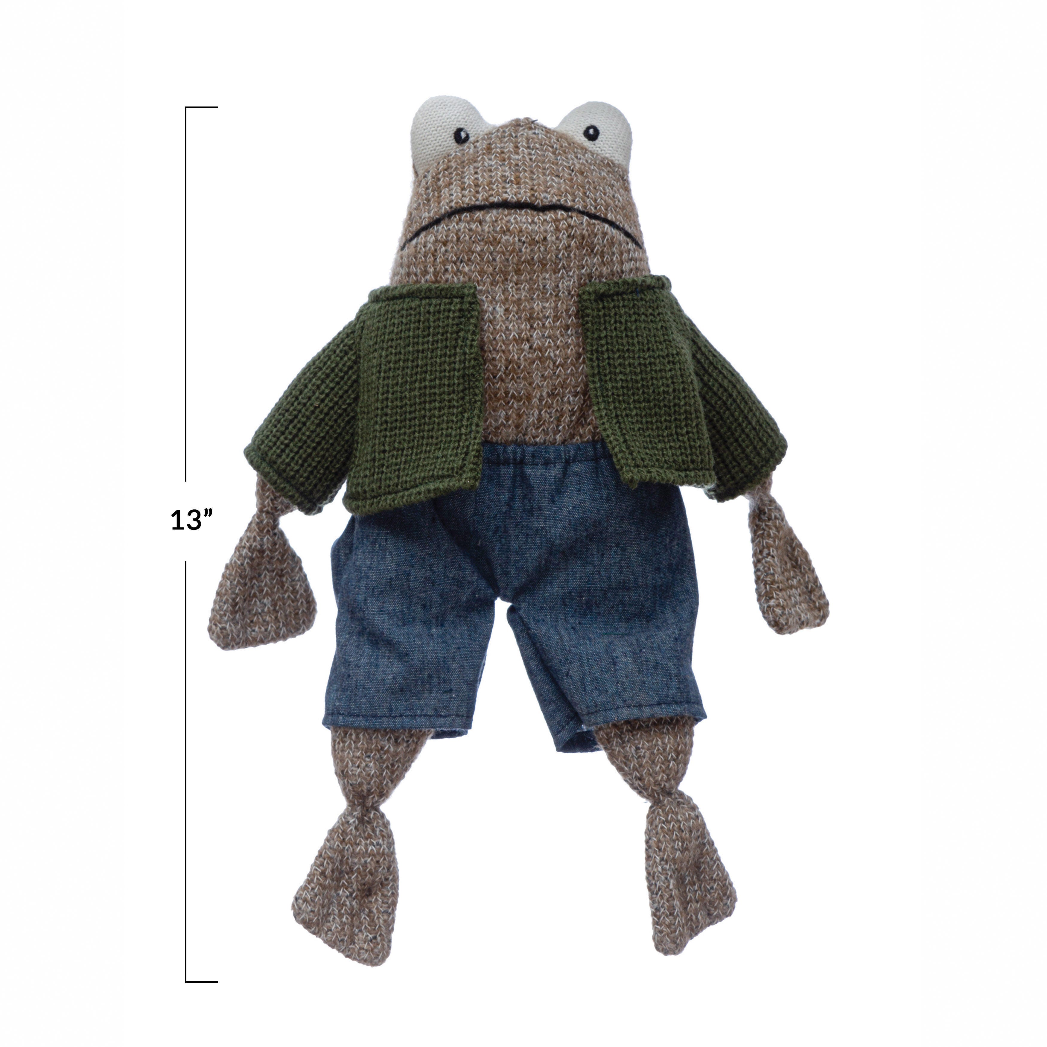 Storied Home Kids Frog Plush Toy, , large