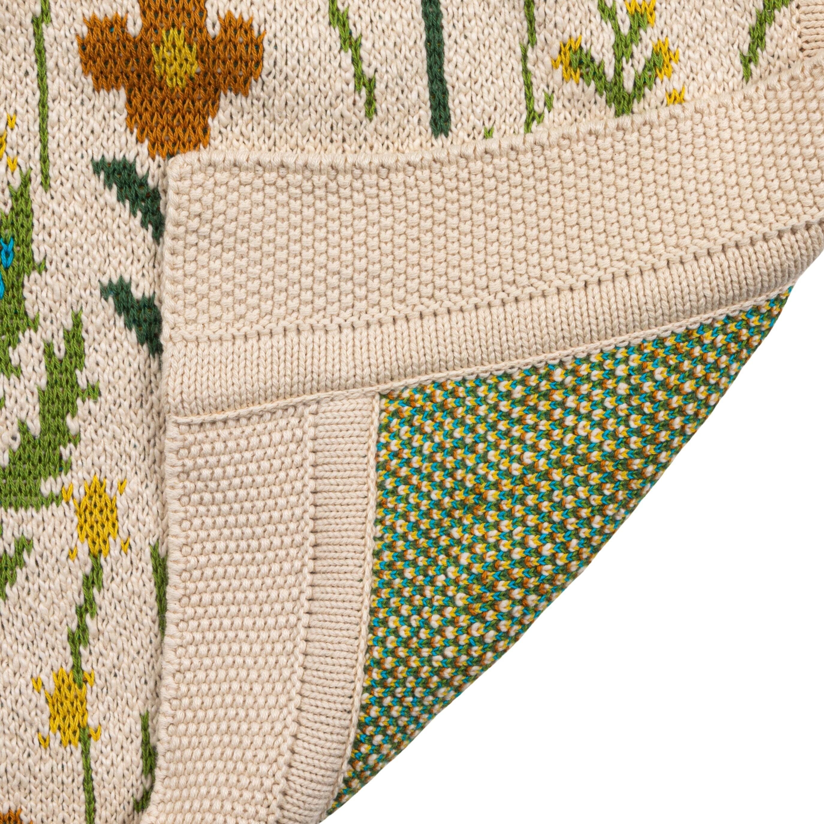 Storied Home Floral Printed Baby Blanket, , large