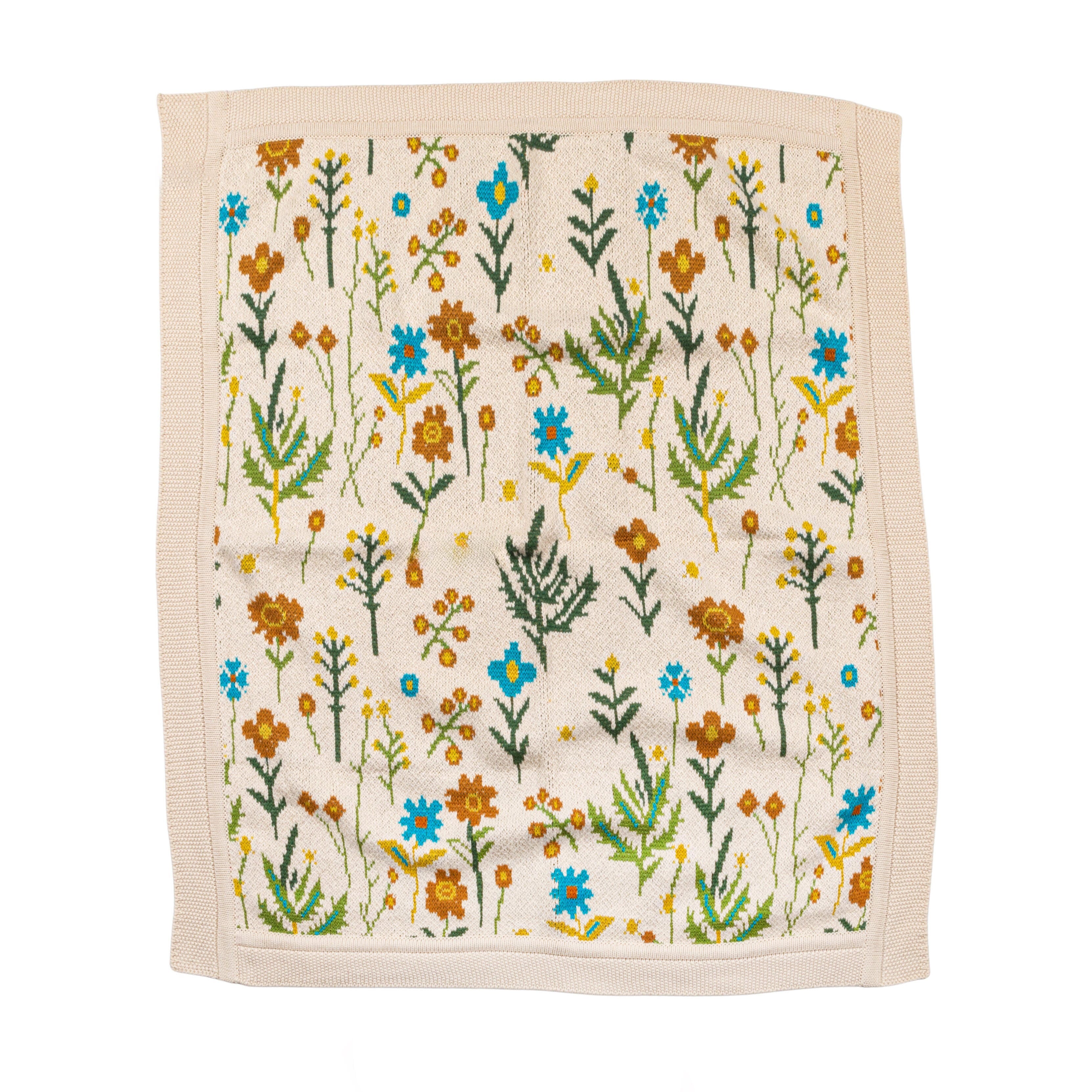 Storied Home Floral Printed Baby Blanket, , large