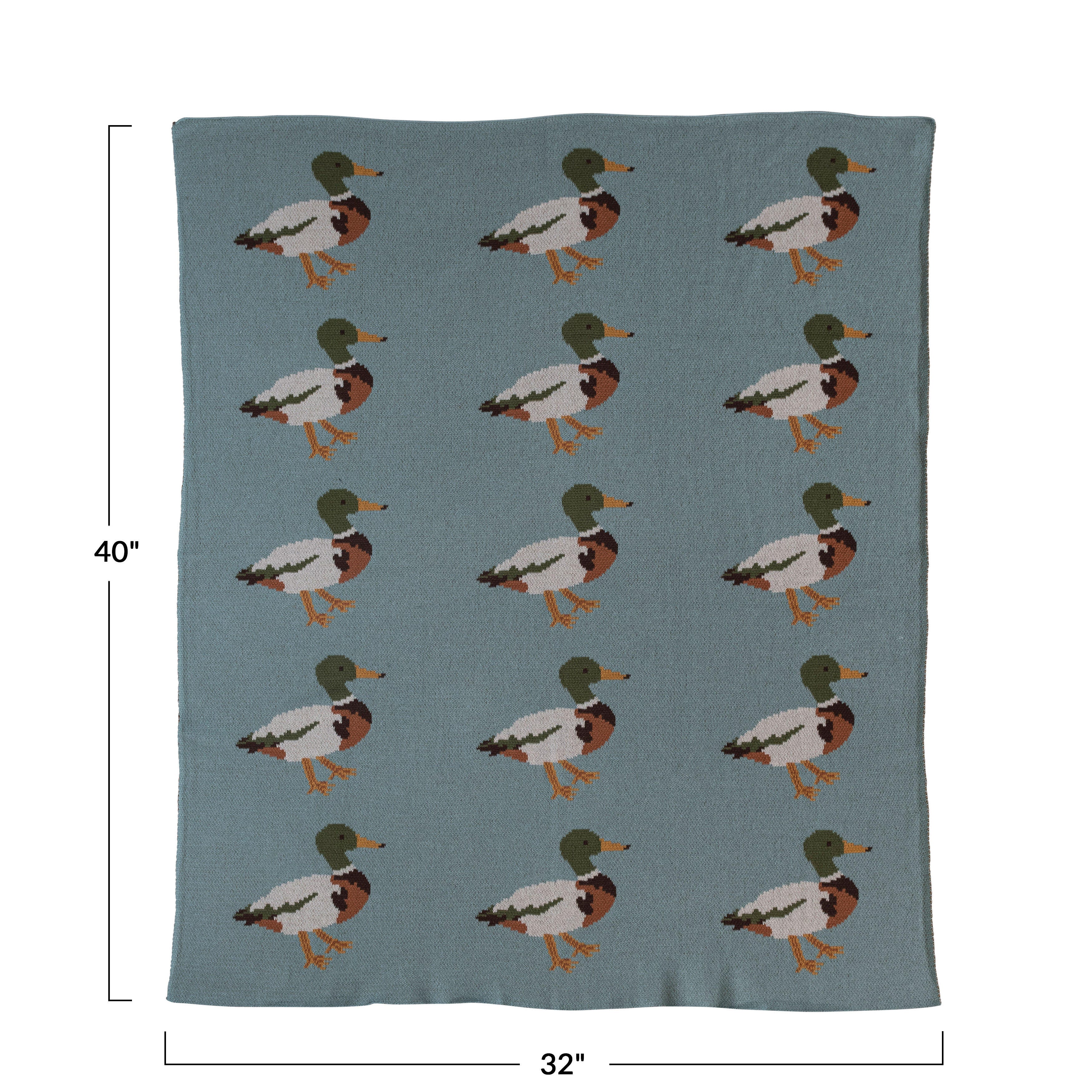 Storied Home Duck Printed Throw, , large