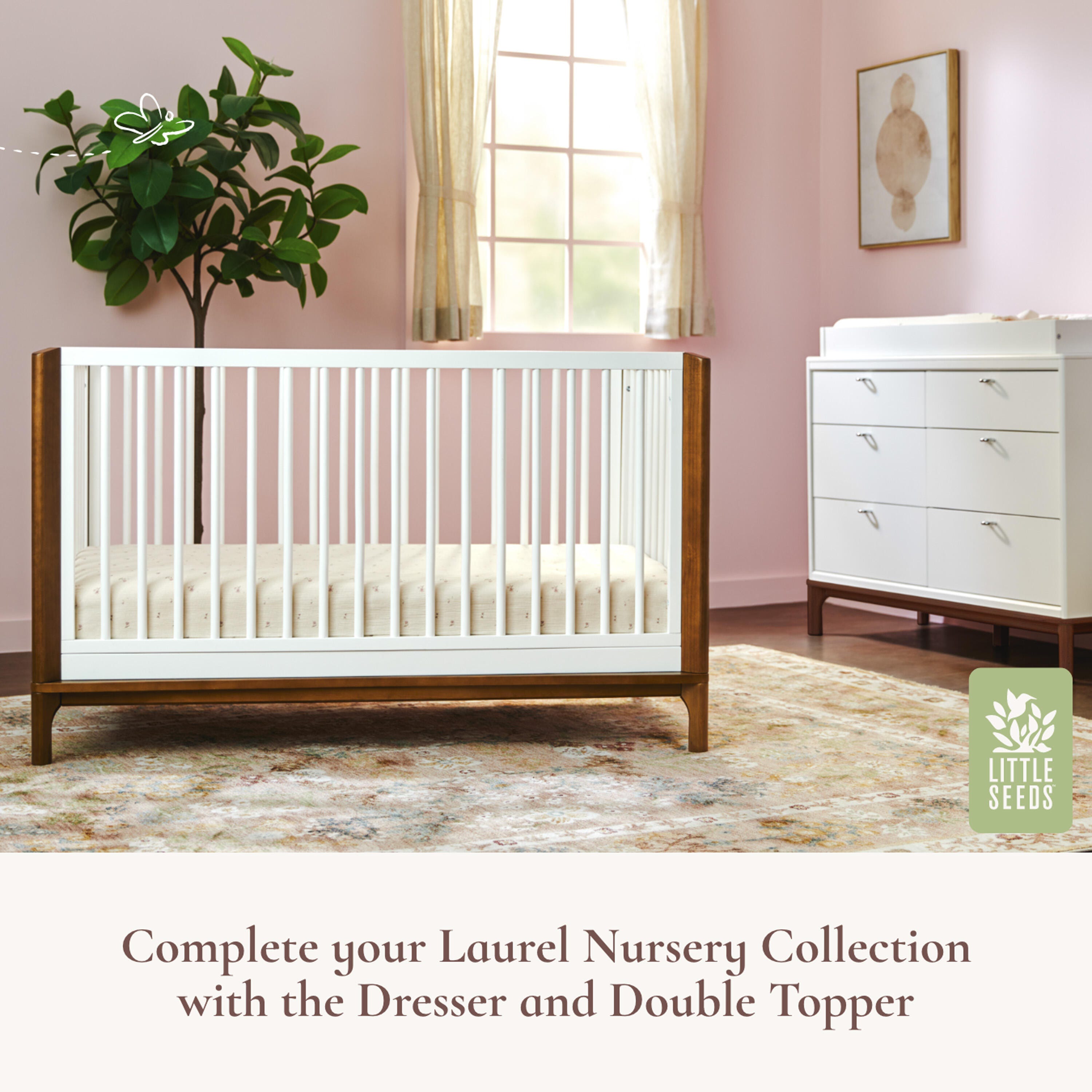 Little Seeds Laurel 4-in-1 Convertible Crib, , large