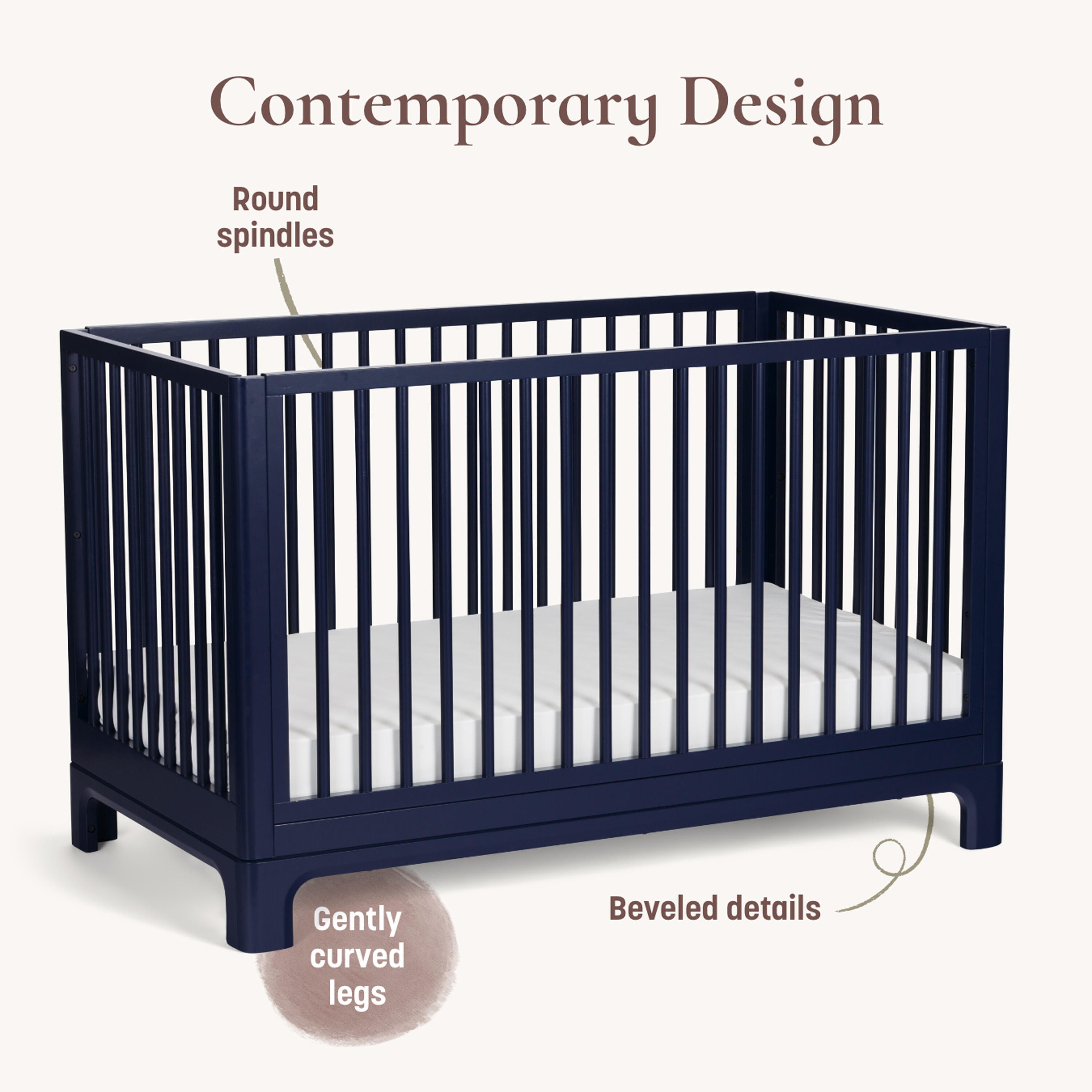 Little Seeds Posey 4-in-1 Convertible Crib, , large