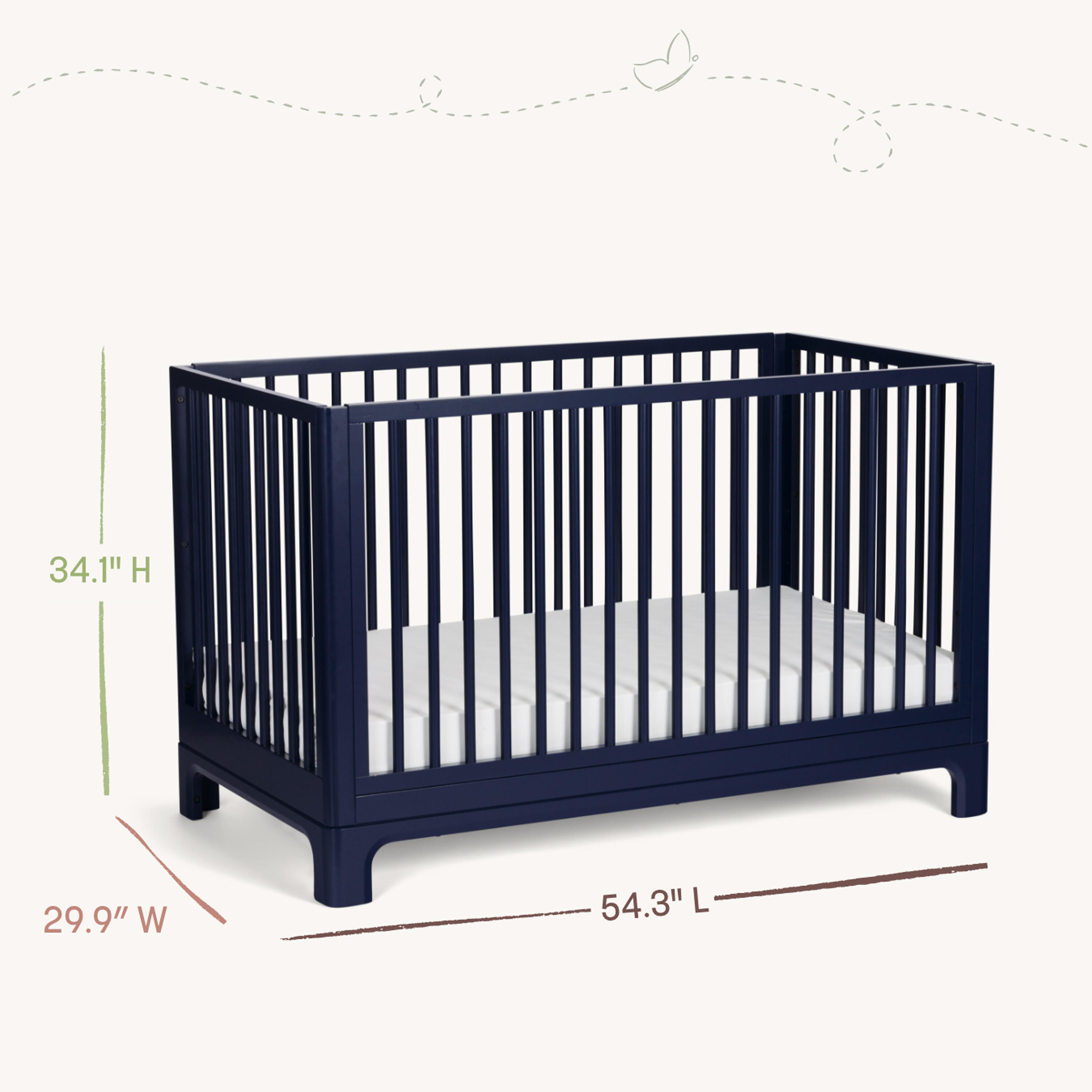 Little Seeds Posey 4-in-1 Convertible Crib, , large