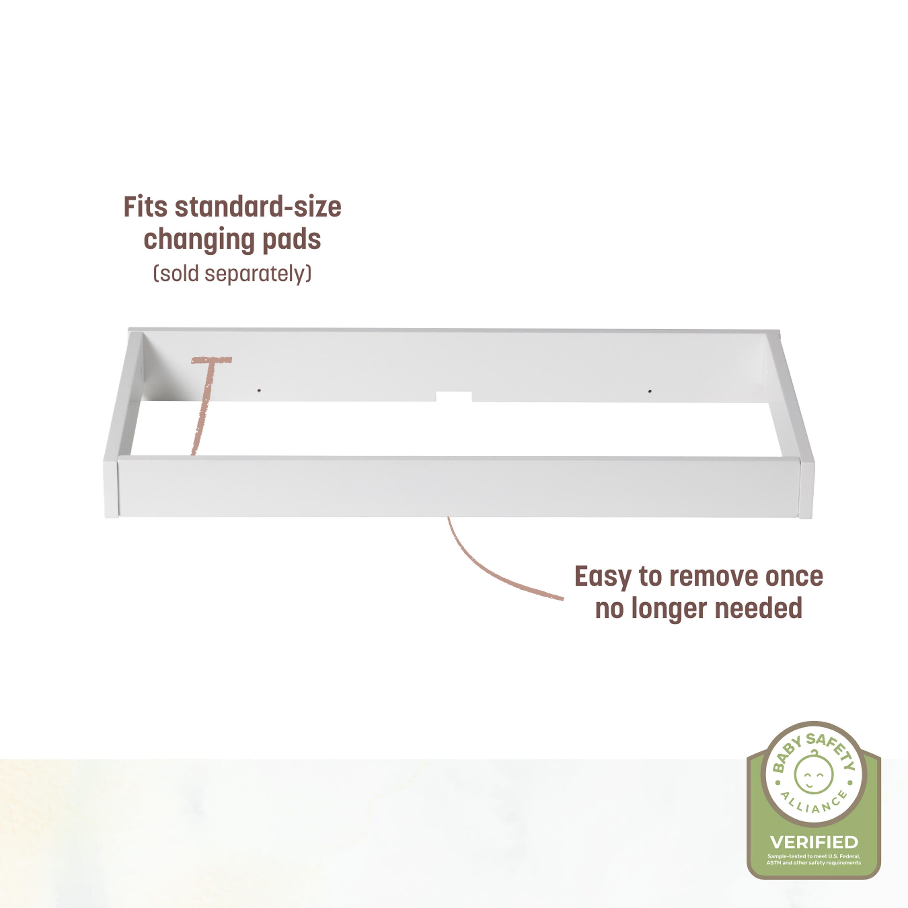Little Seeds Universal Single Changing Topper, , large