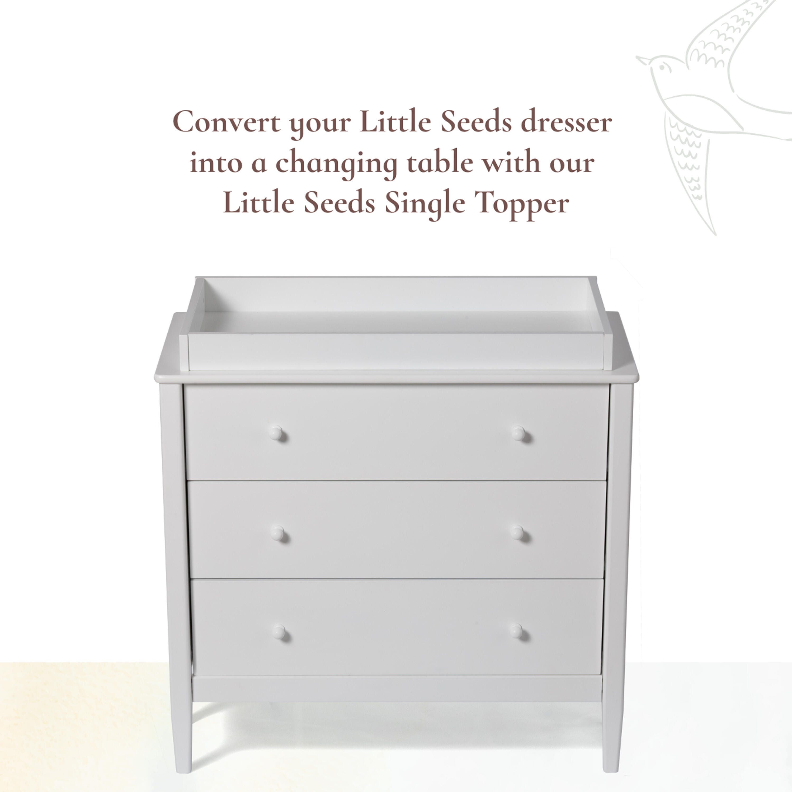Little Seeds Universal Single Changing Topper, , large