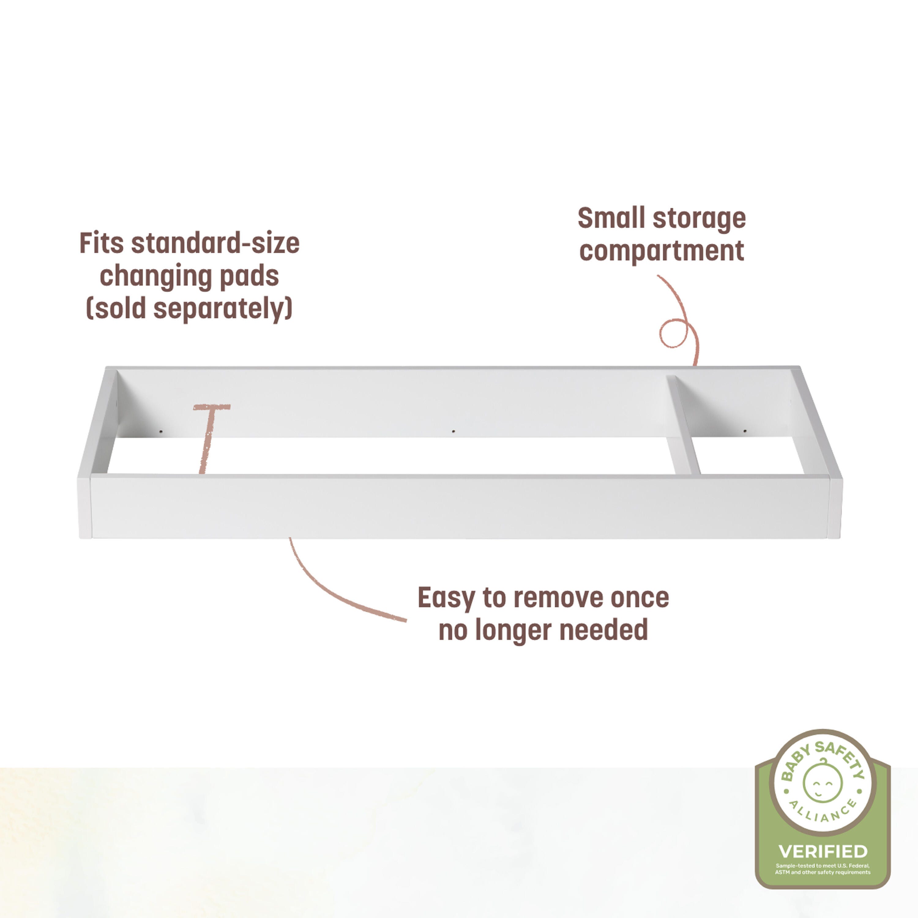 Little Seeds Universal Double Changing Topper, , large