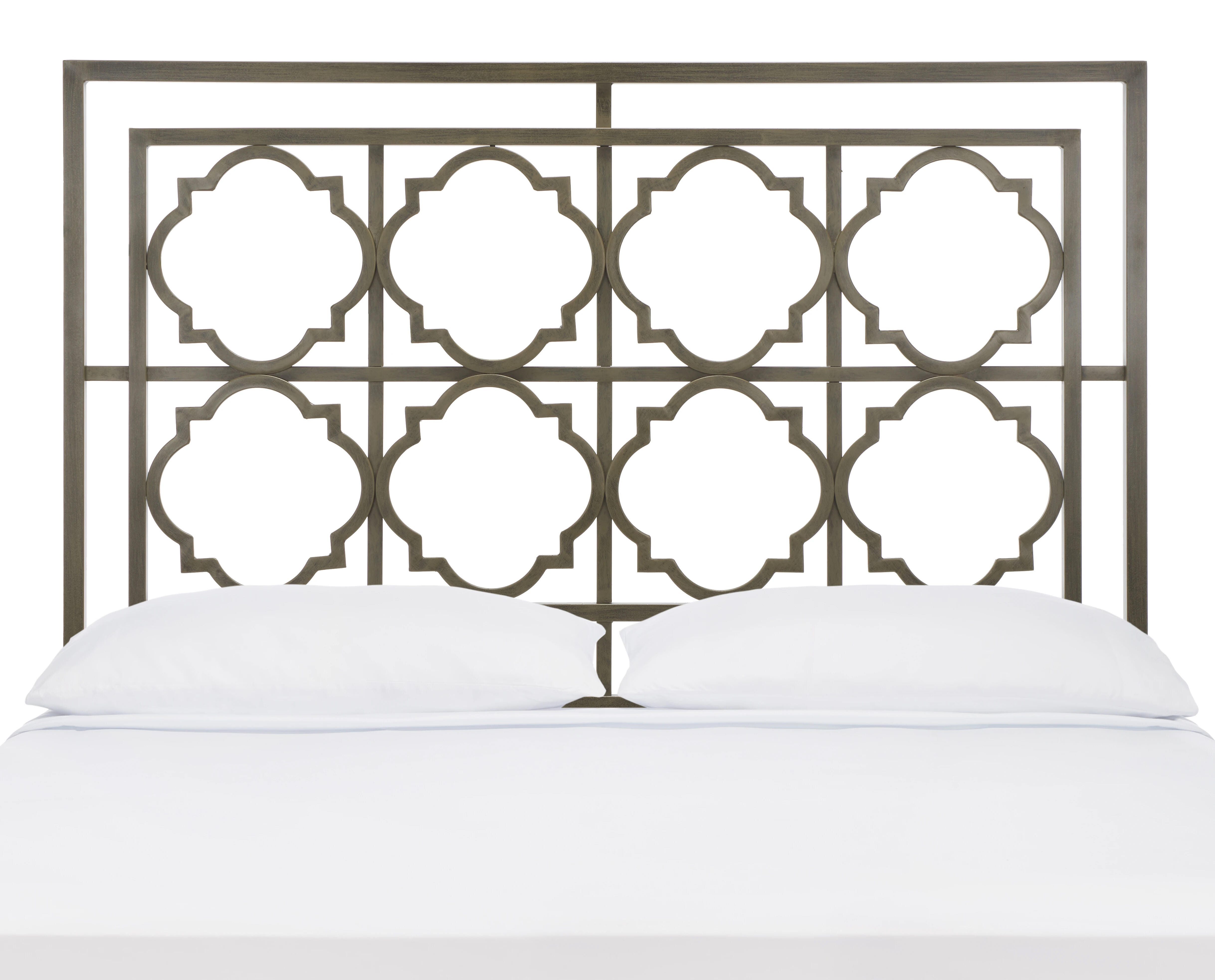 Safavieh Silva King Headboard, Distressed Brass, large
