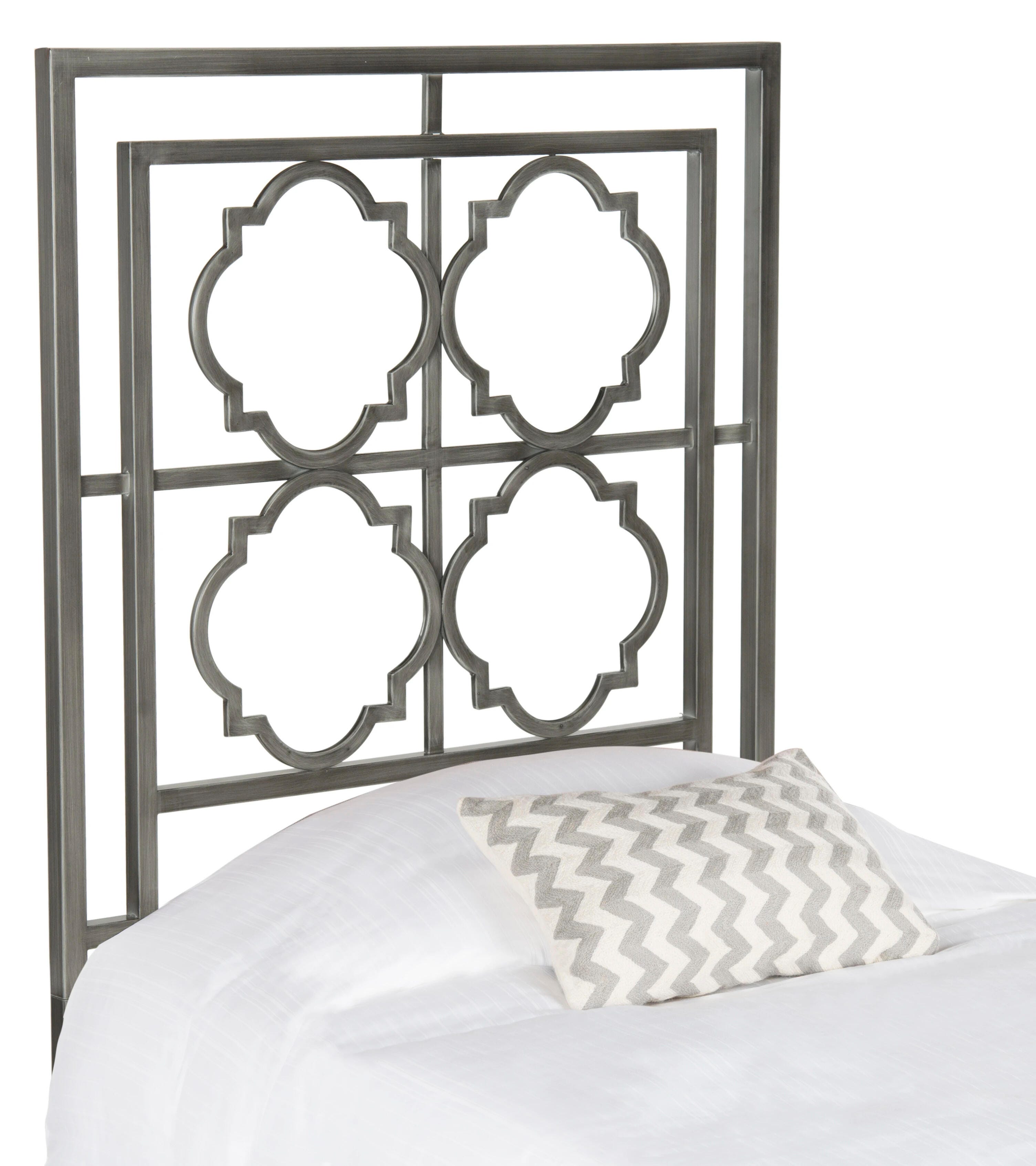 Safavieh Silva King Headboard, Antique Iron, large