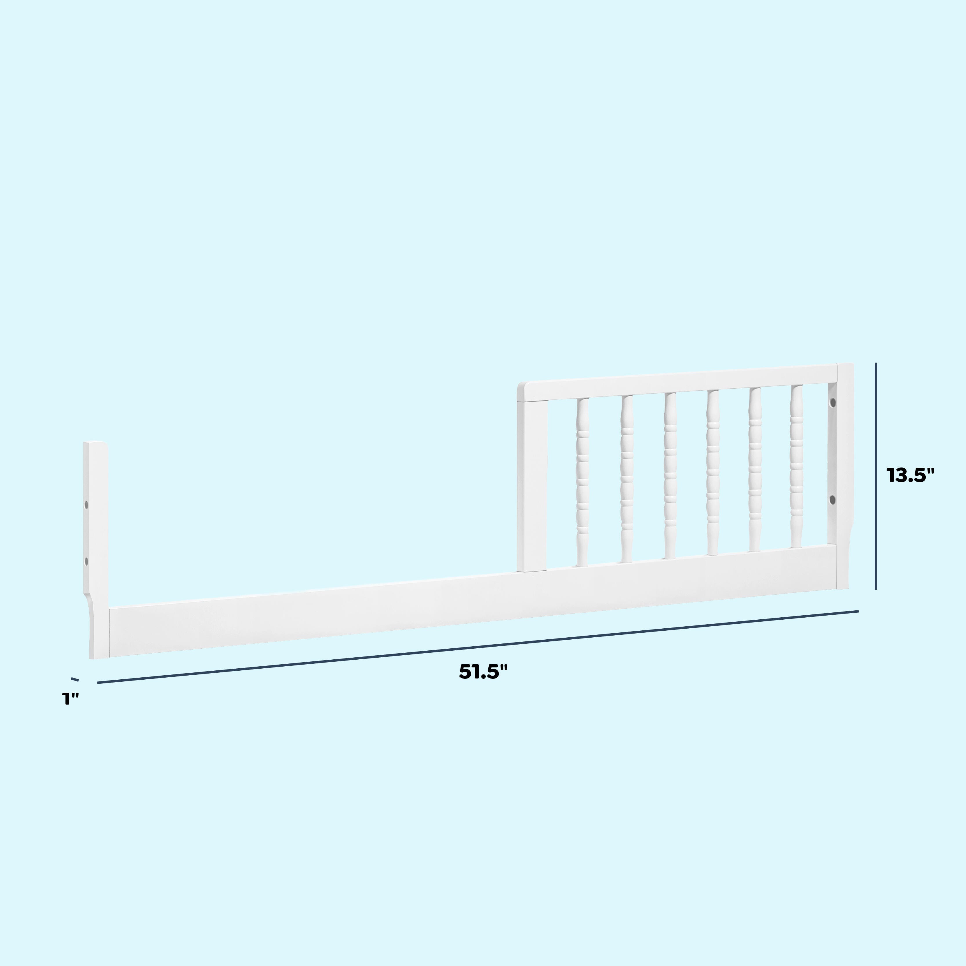 DaVinci Jenny Lind Toddler Bed Conversion Kit, White, large