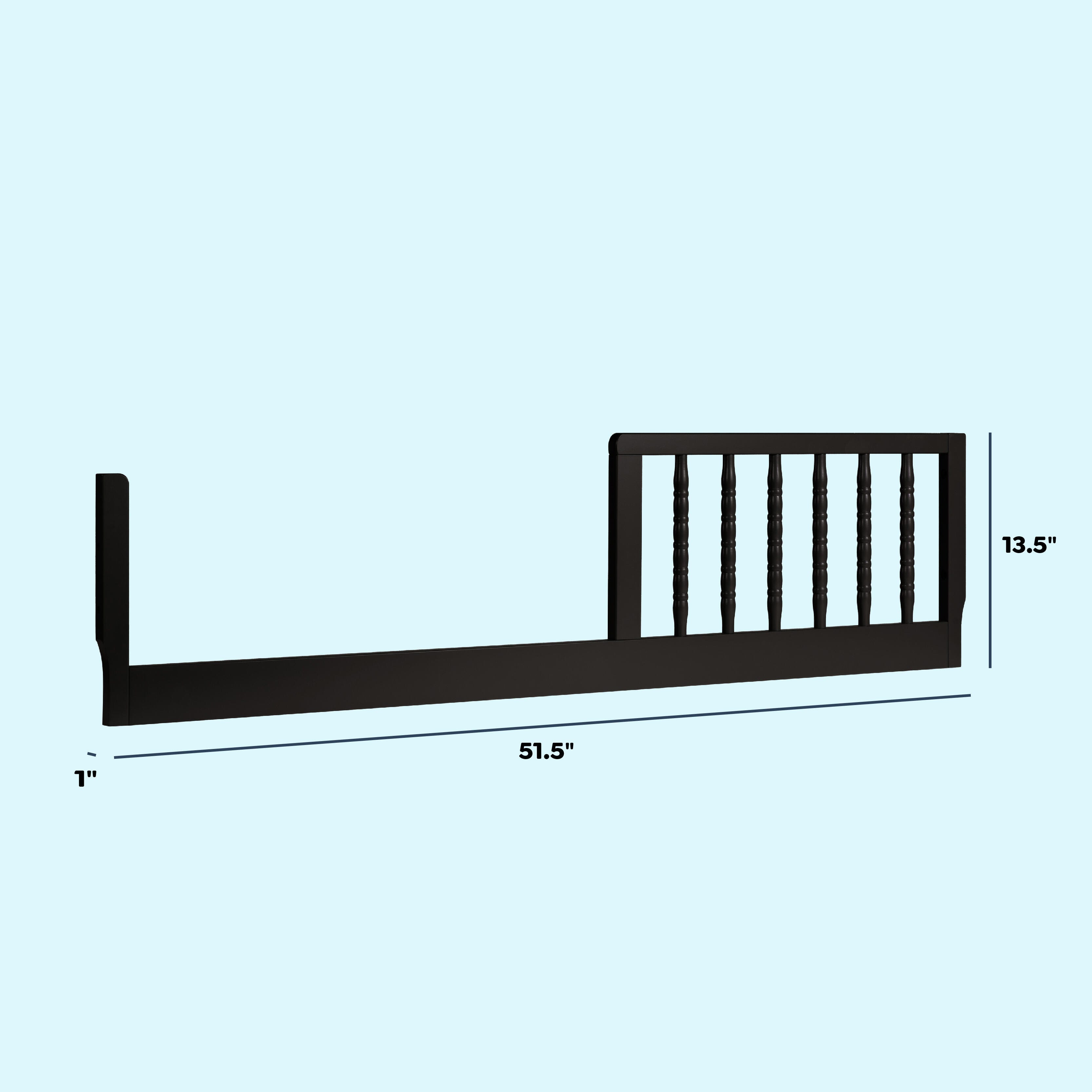 DaVinci Jenny Lind Toddler Bed Conversion Kit, Ebony, large