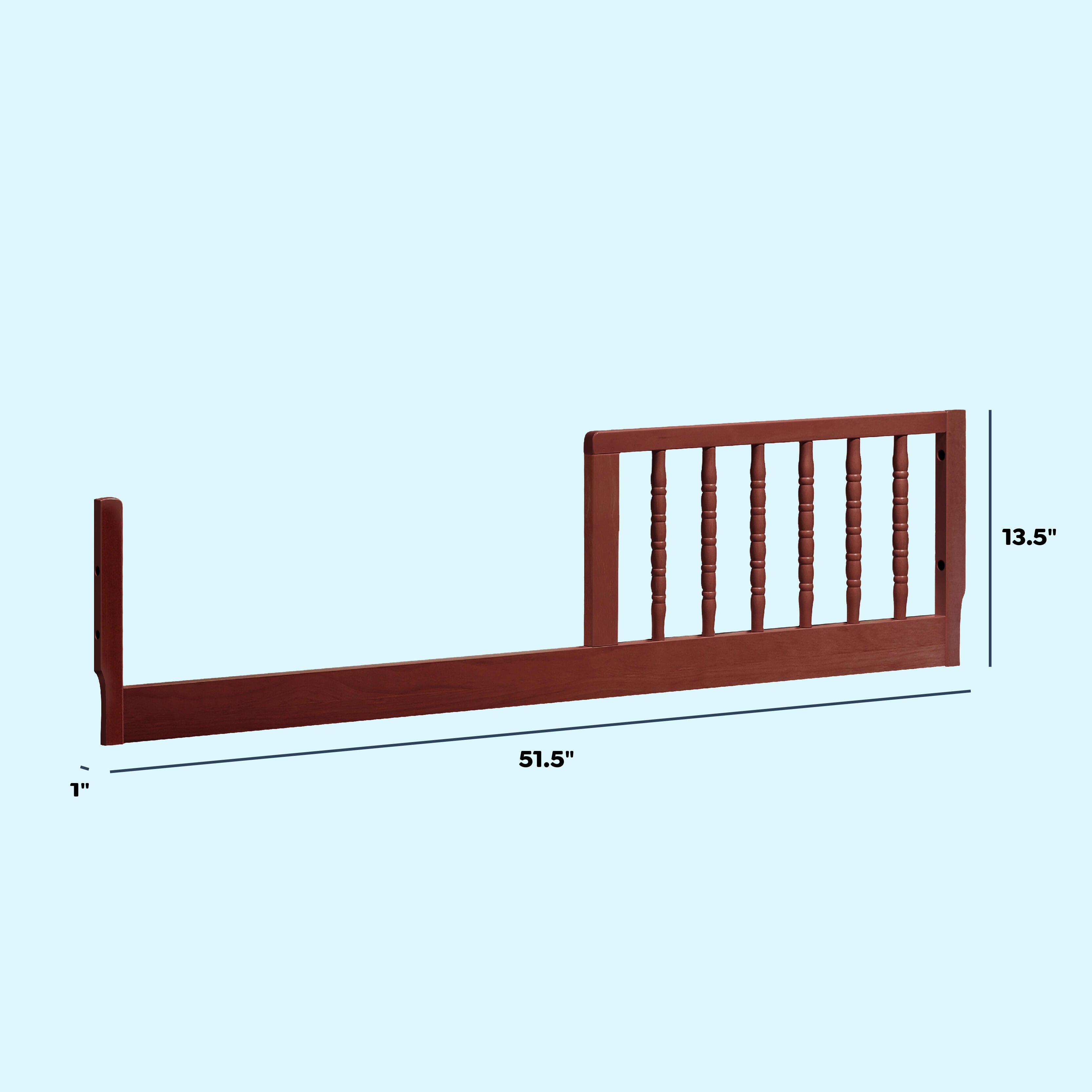 DaVinci Jenny Lind Toddler Bed Conversion Kit, Rich Cherry, large