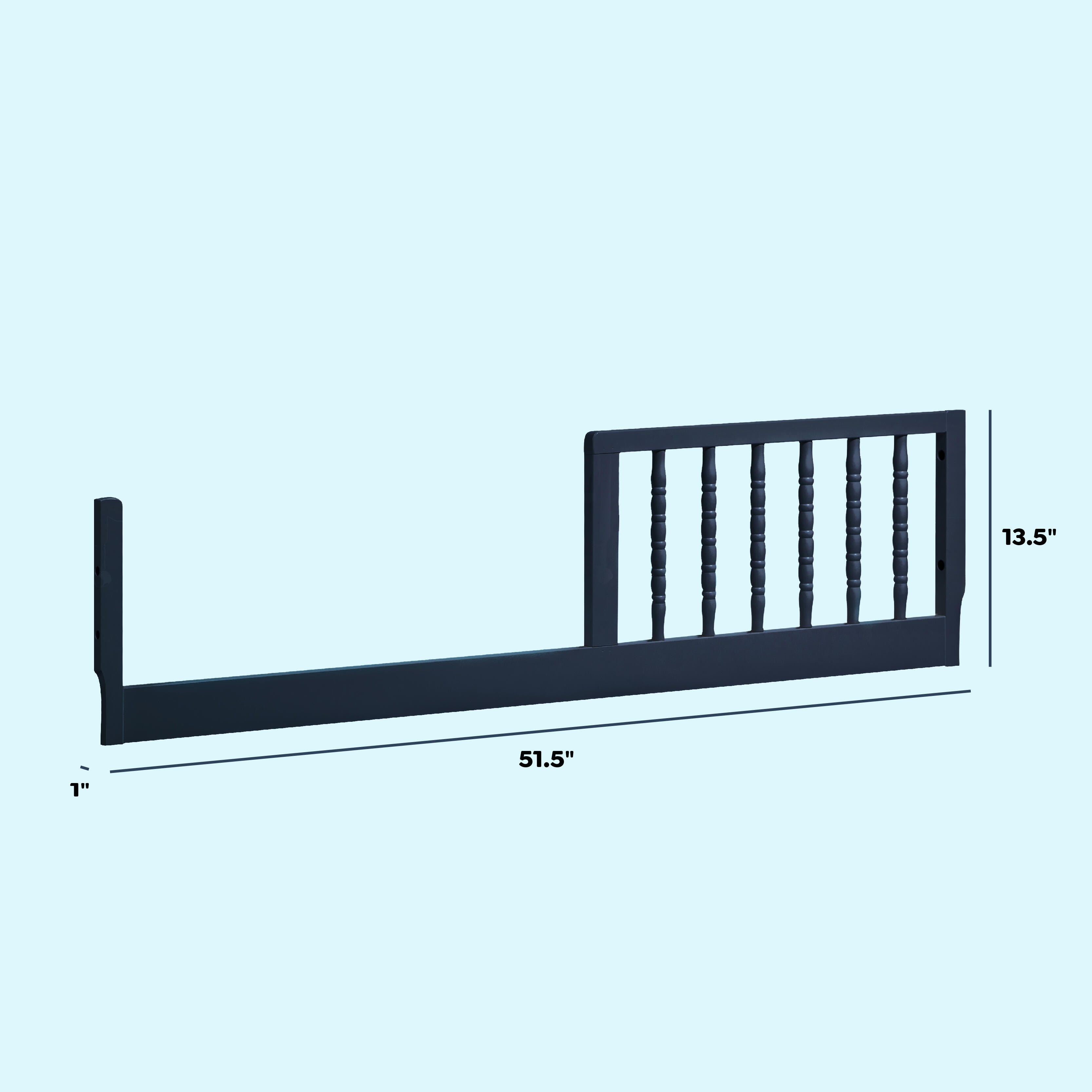 DaVinci Jenny Lind Toddler Bed Conversion Kit, Navy, large