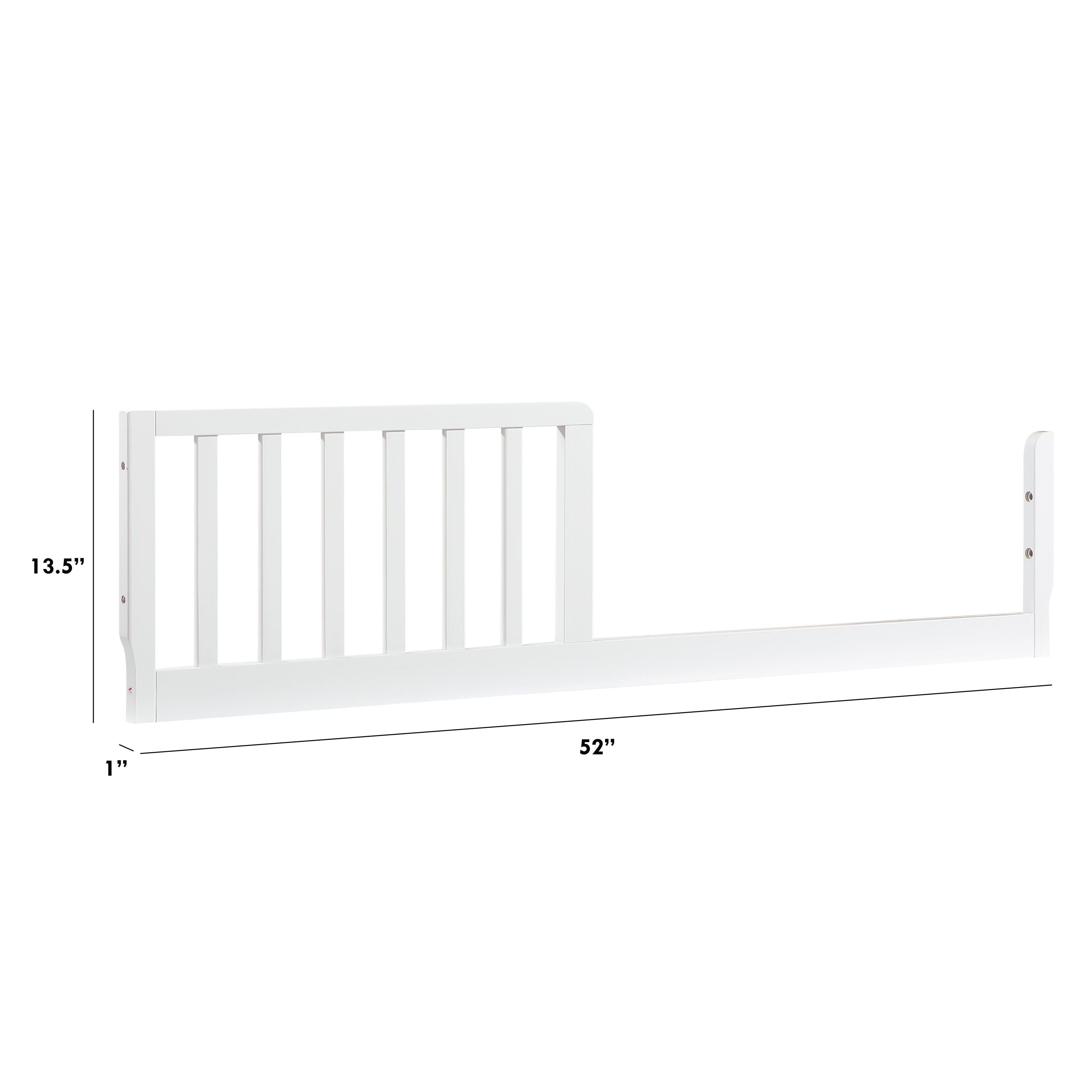 DaVinci Solid Toddler Bed Conversion Kit, White, large