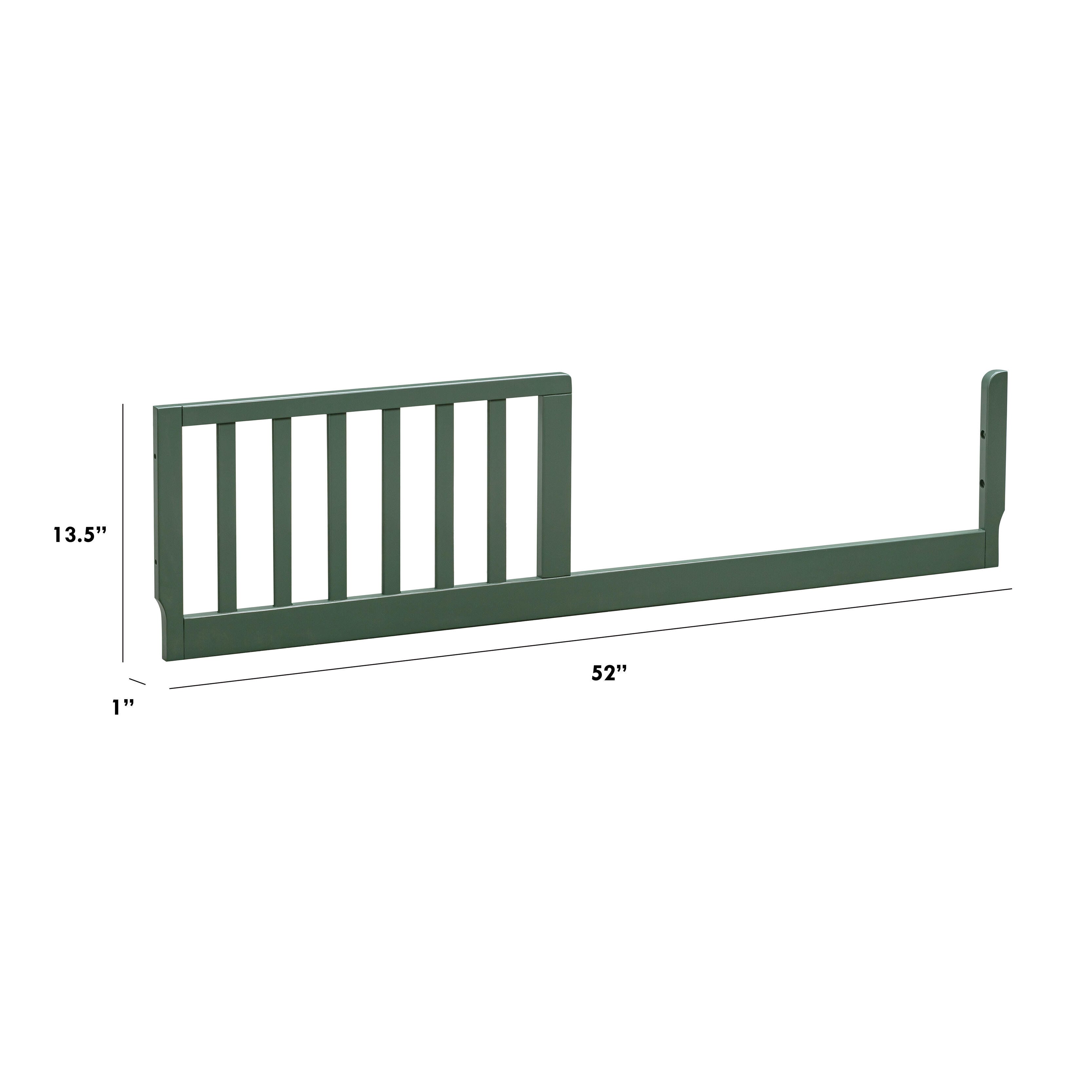 DaVinci Solid Toddler Bed Conversion Kit, Forest Green, large