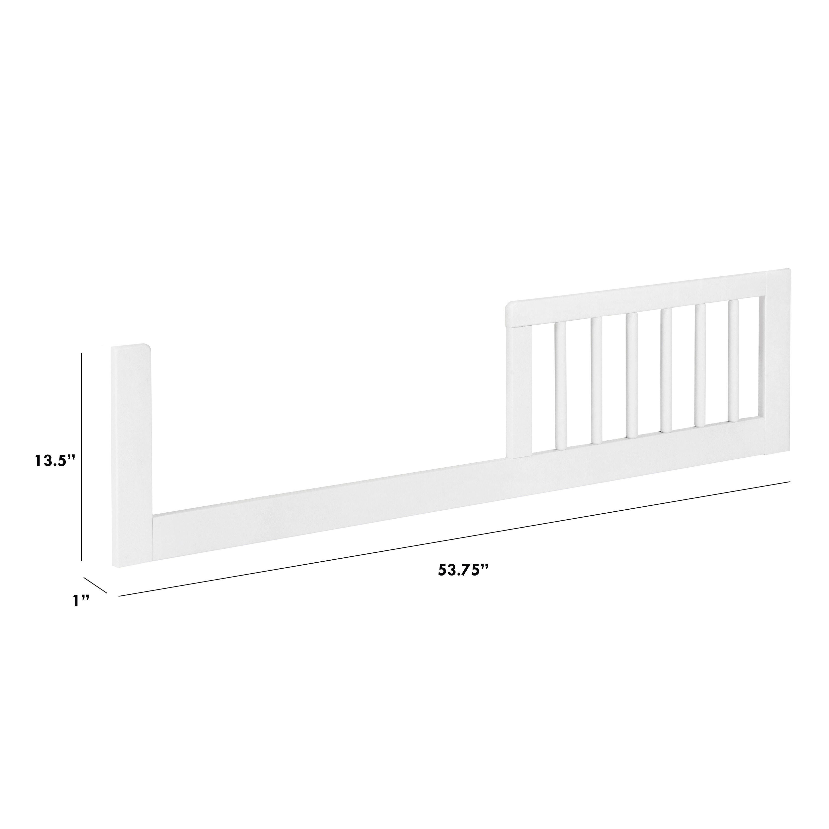 DaVinci Marley Crib Toddler Bed Conversion Kit, White, large