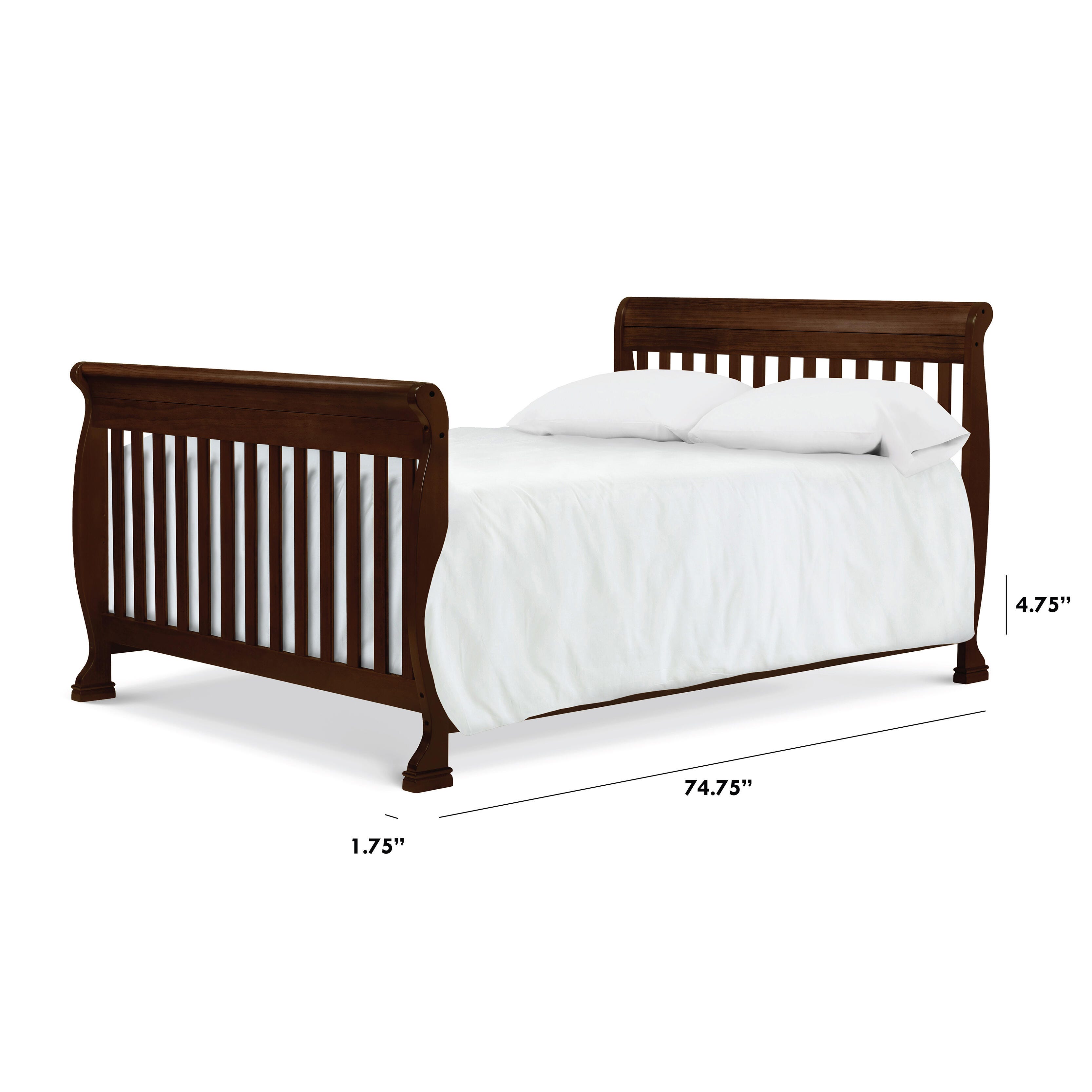 DaVinci Twin/Full Bed Conversion Kit, Espresso, large