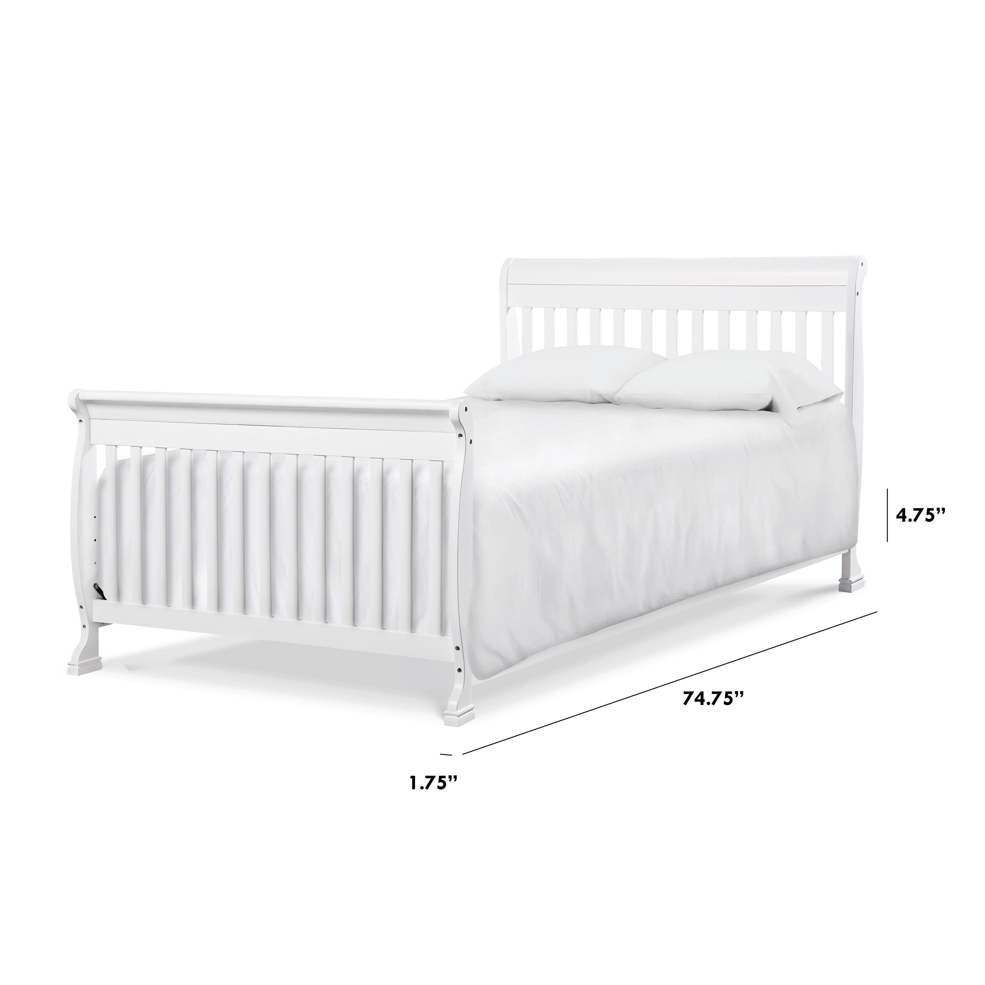 DaVinci Twin/Full Bed Conversion Kit, White, large