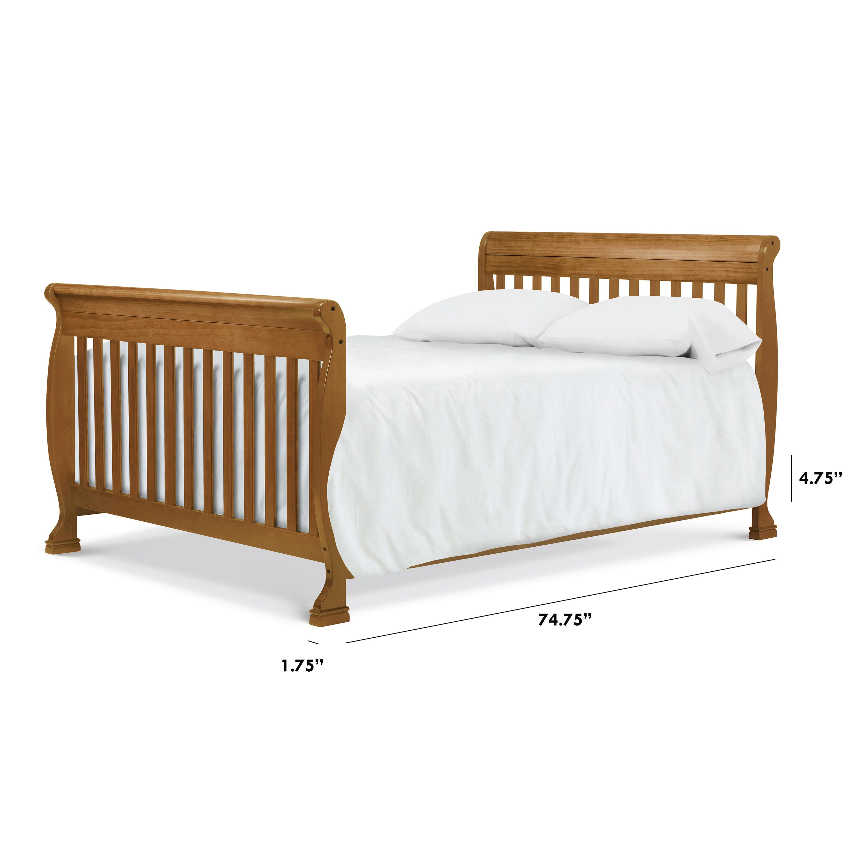 DaVinci Twin/Full Bed Conversion Kit, Chestnut, large