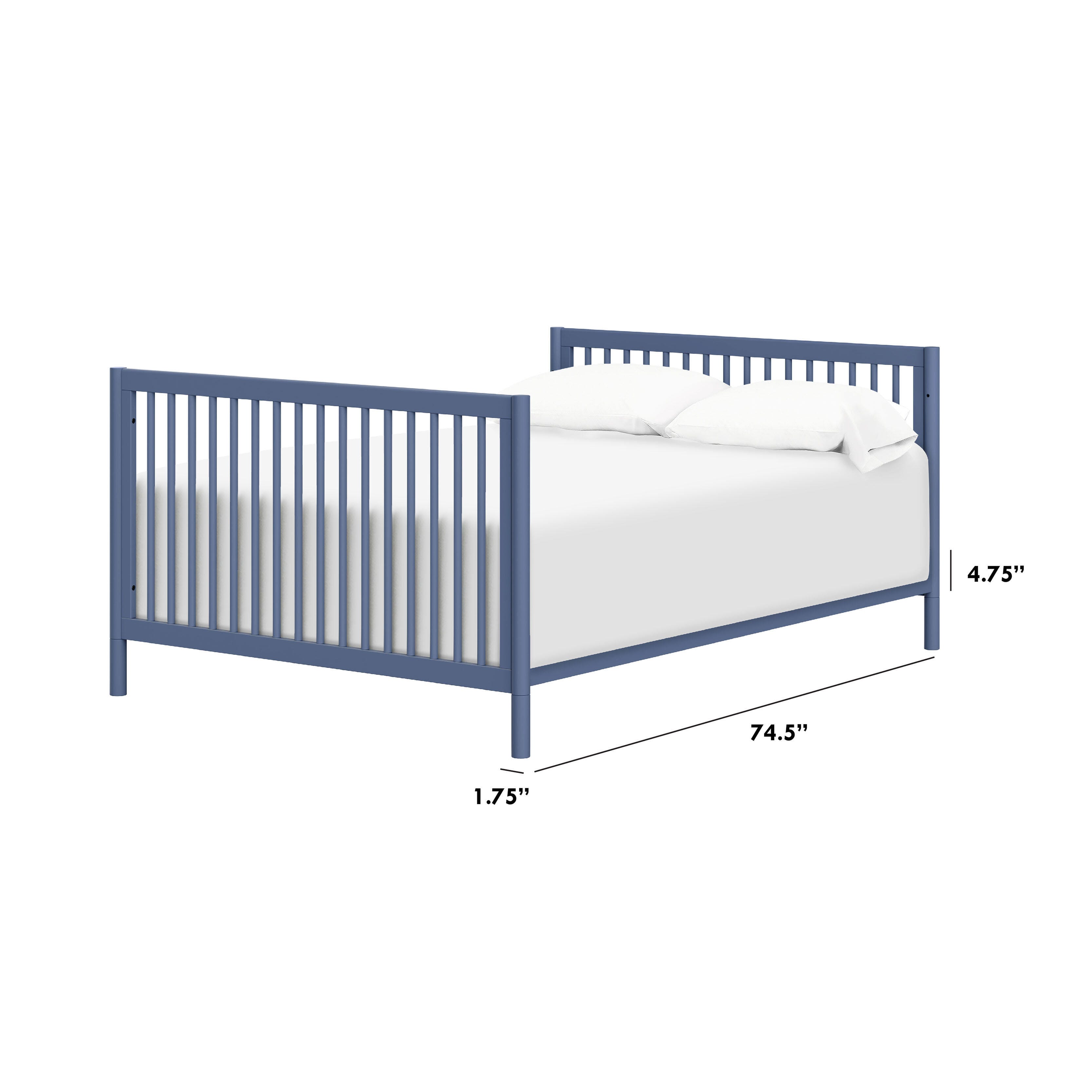 DaVinci Solid Twin/Full Bed Conversion Kit, Cove Blue, large