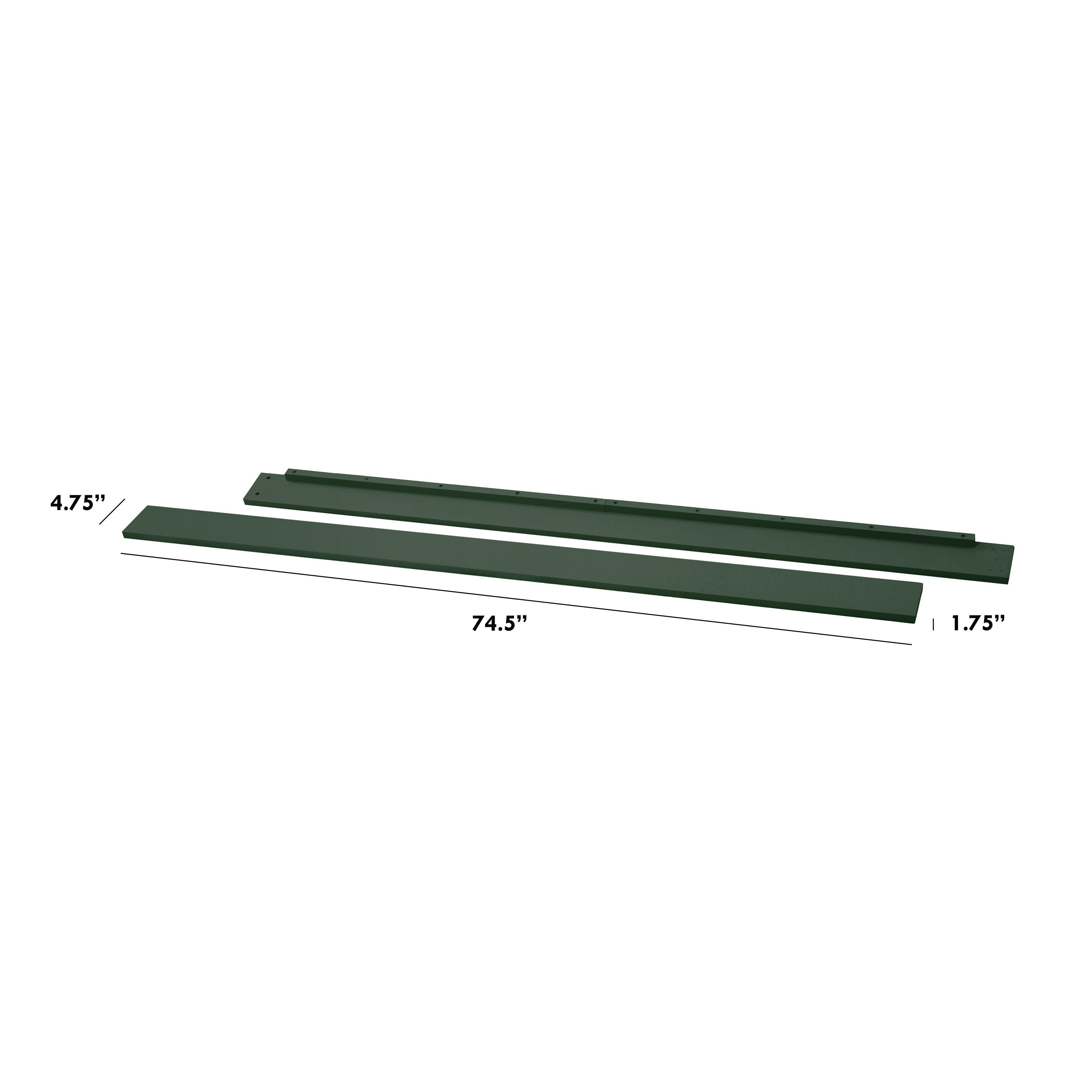 DaVinci Solid Twin/Full Bed Conversion Kit, Forest Green, large