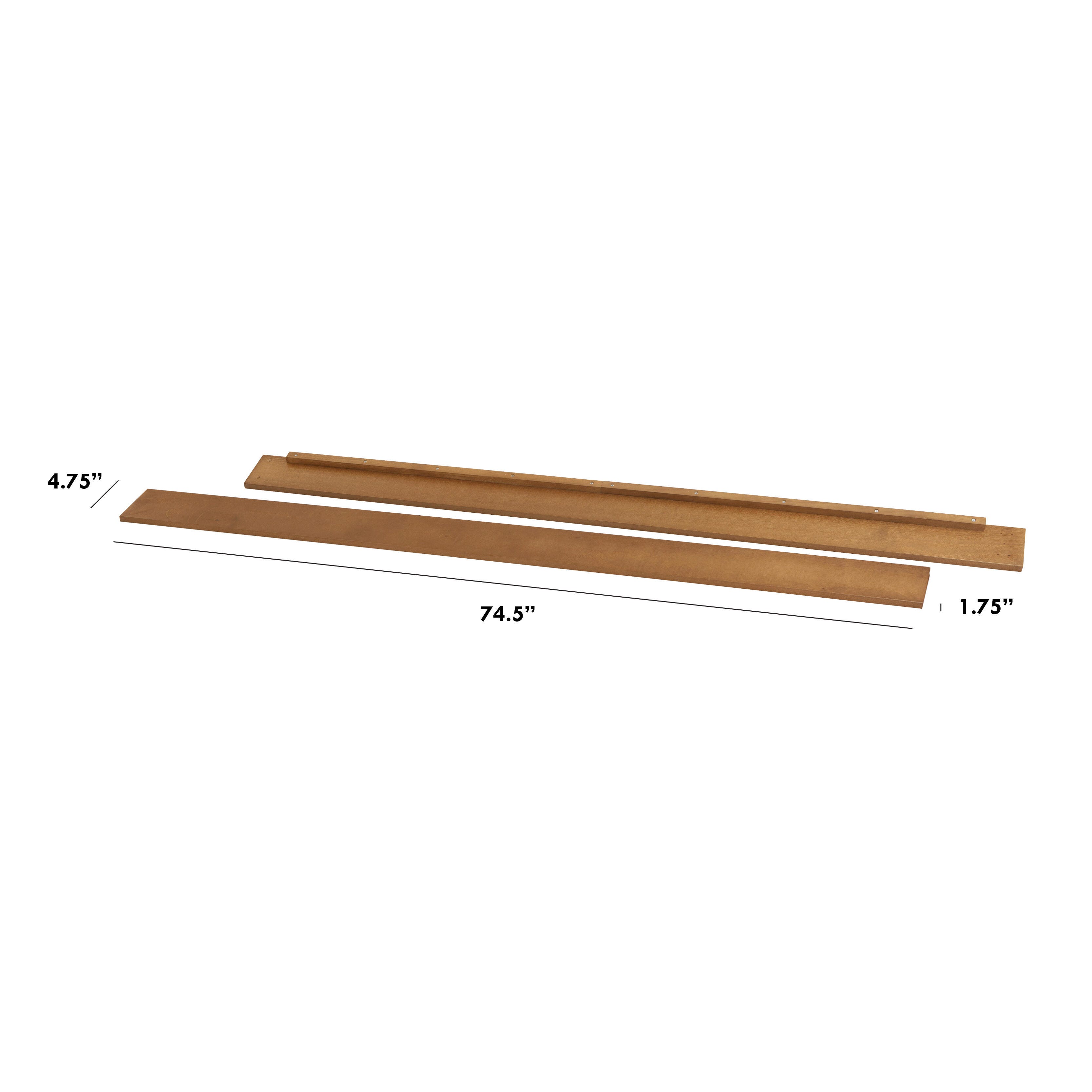 DaVinci Solid Twin/Full Bed Conversion Kit, Chestnut, large