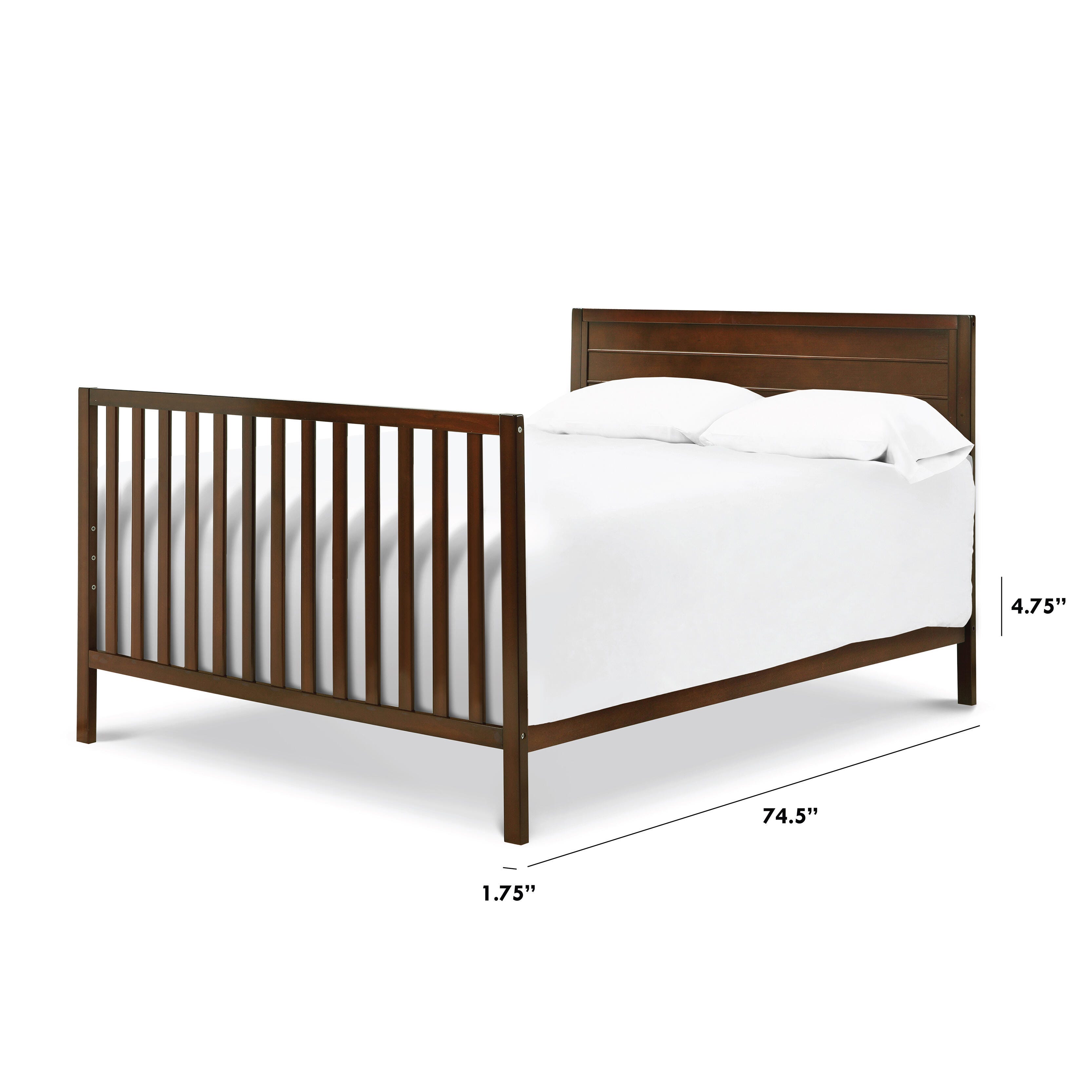 DaVinci Solid Twin/Full Bed Conversion Kit, Espresso, large