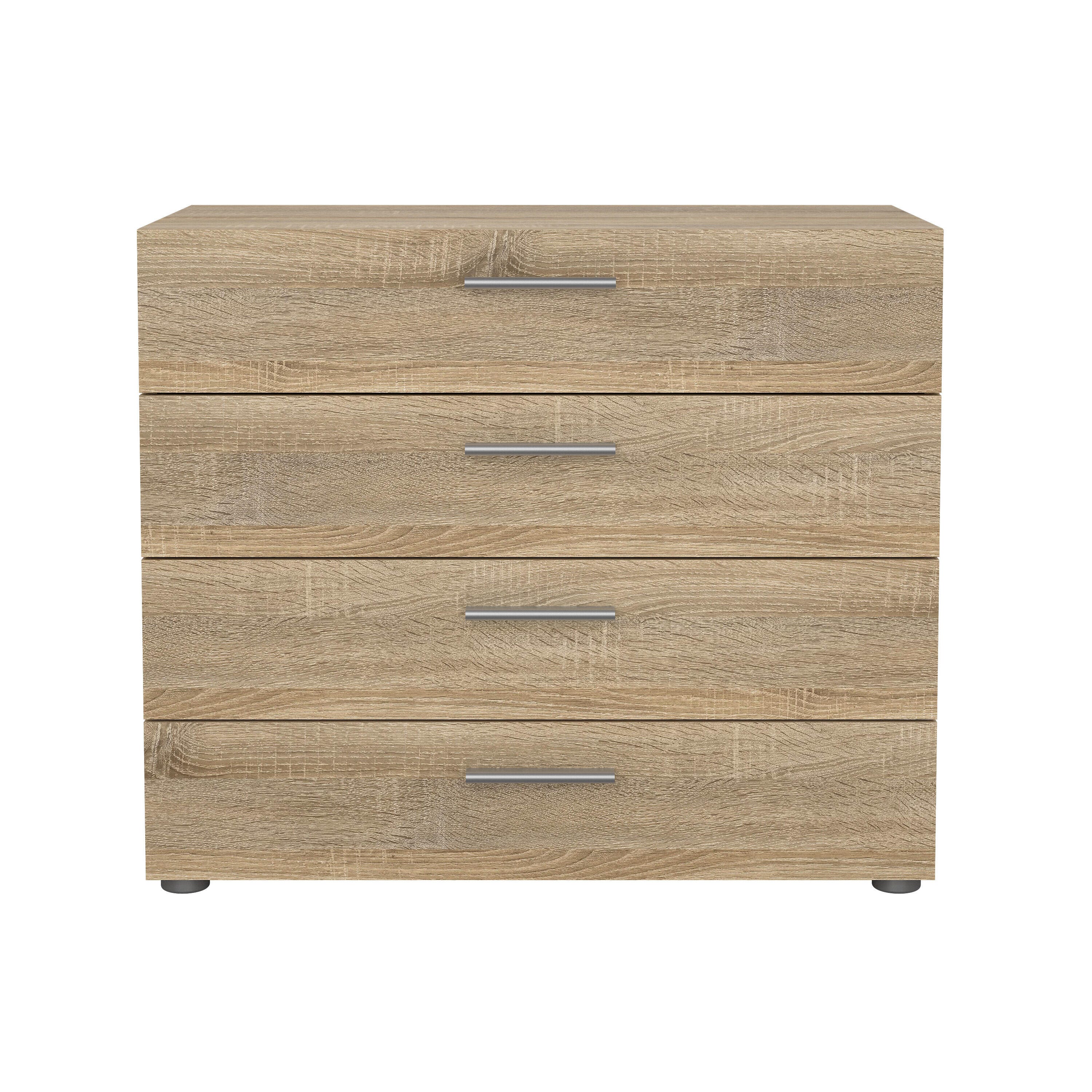 Tvilum Austin 4 Drawer Chest of Drawers, Oak, large