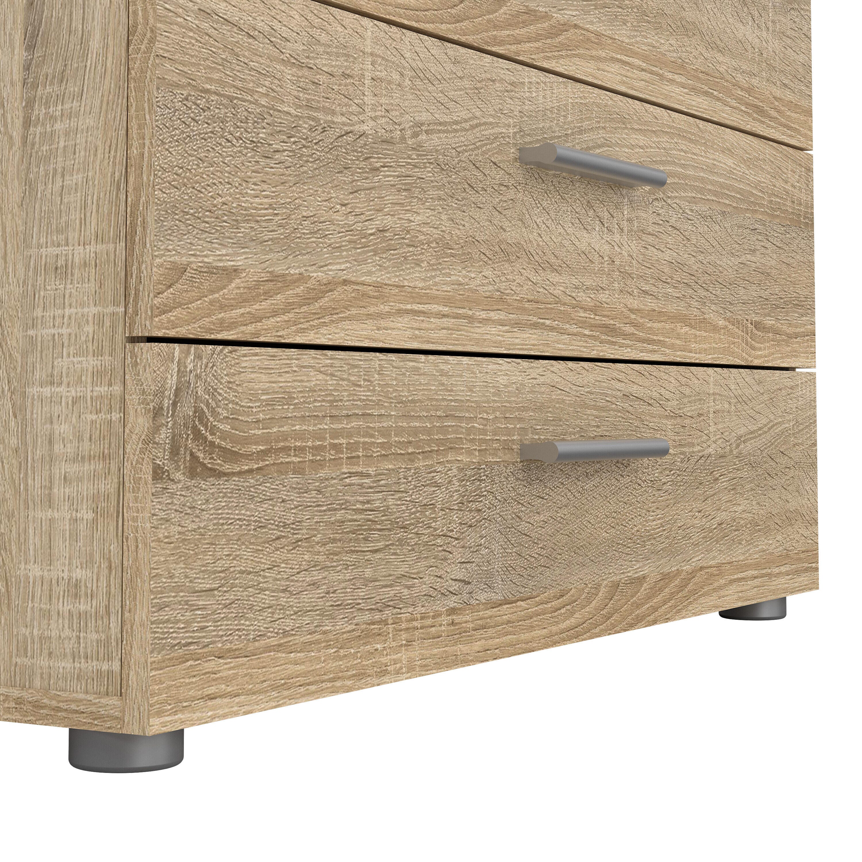Tvilum Austin 4 Drawer Chest of Drawers, Oak, large