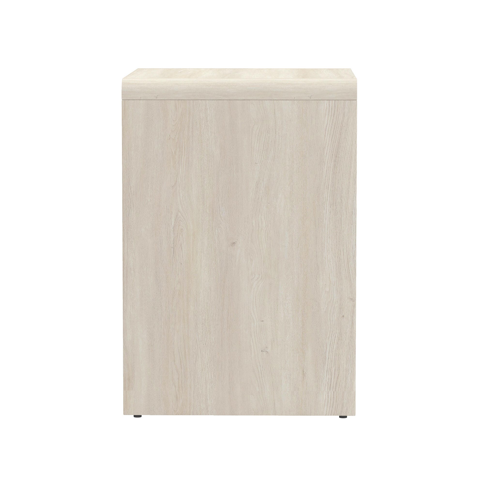 Manhattan Comfort Novara 22" 2 Drawer Nightstand, Whitewashed Oak, large
