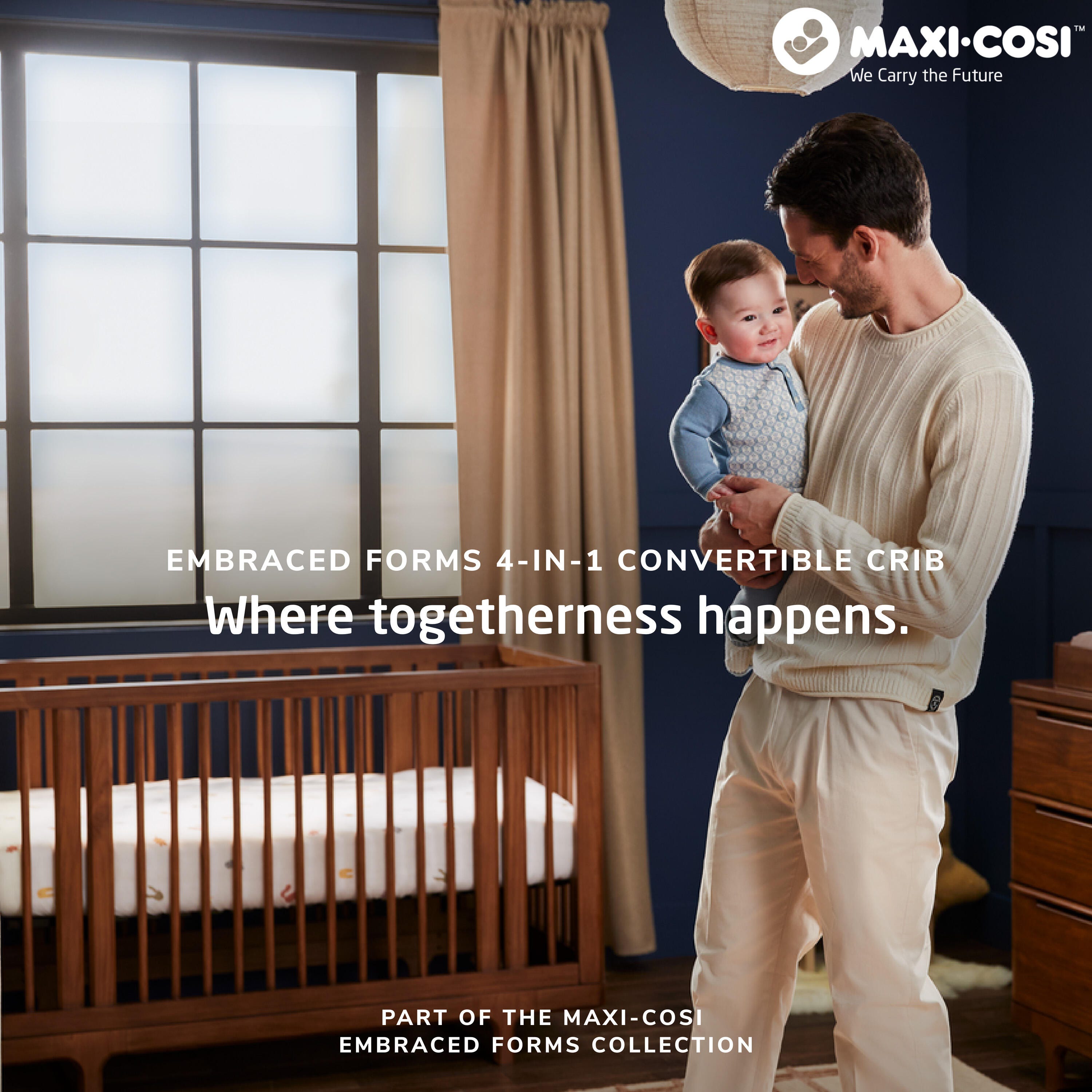 Maxi Cosi Embraced Forms 4-in-1 Convertible Crib, , large