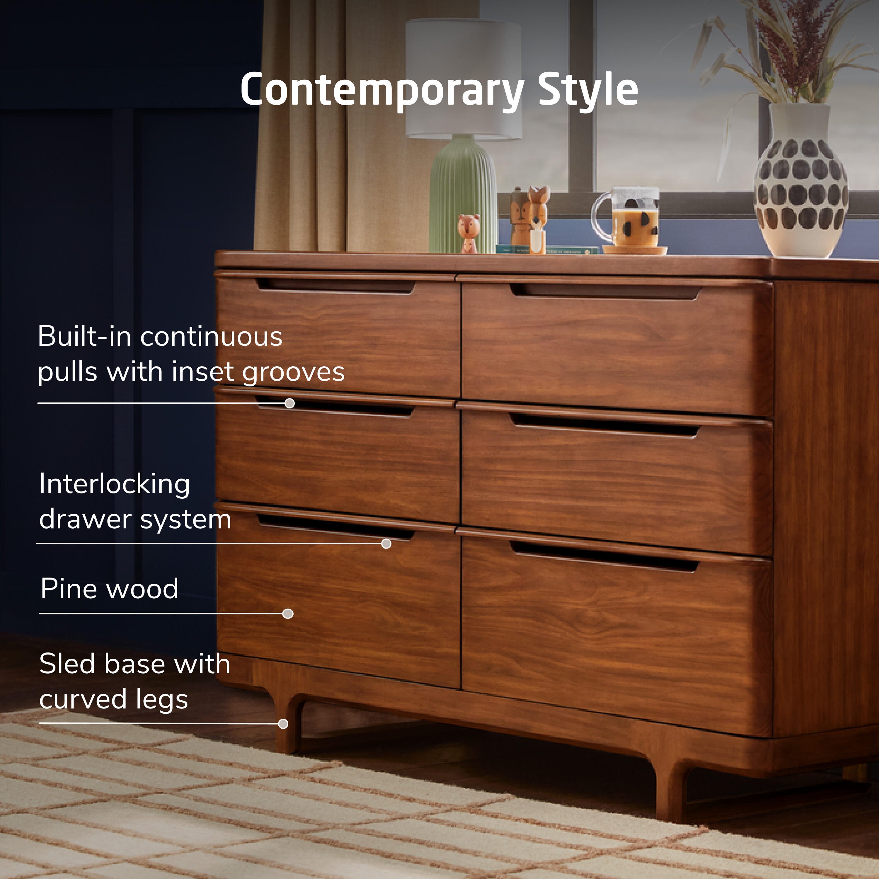 Maxi Cosi Embraced Forms 6 Drawer Dresser, , large