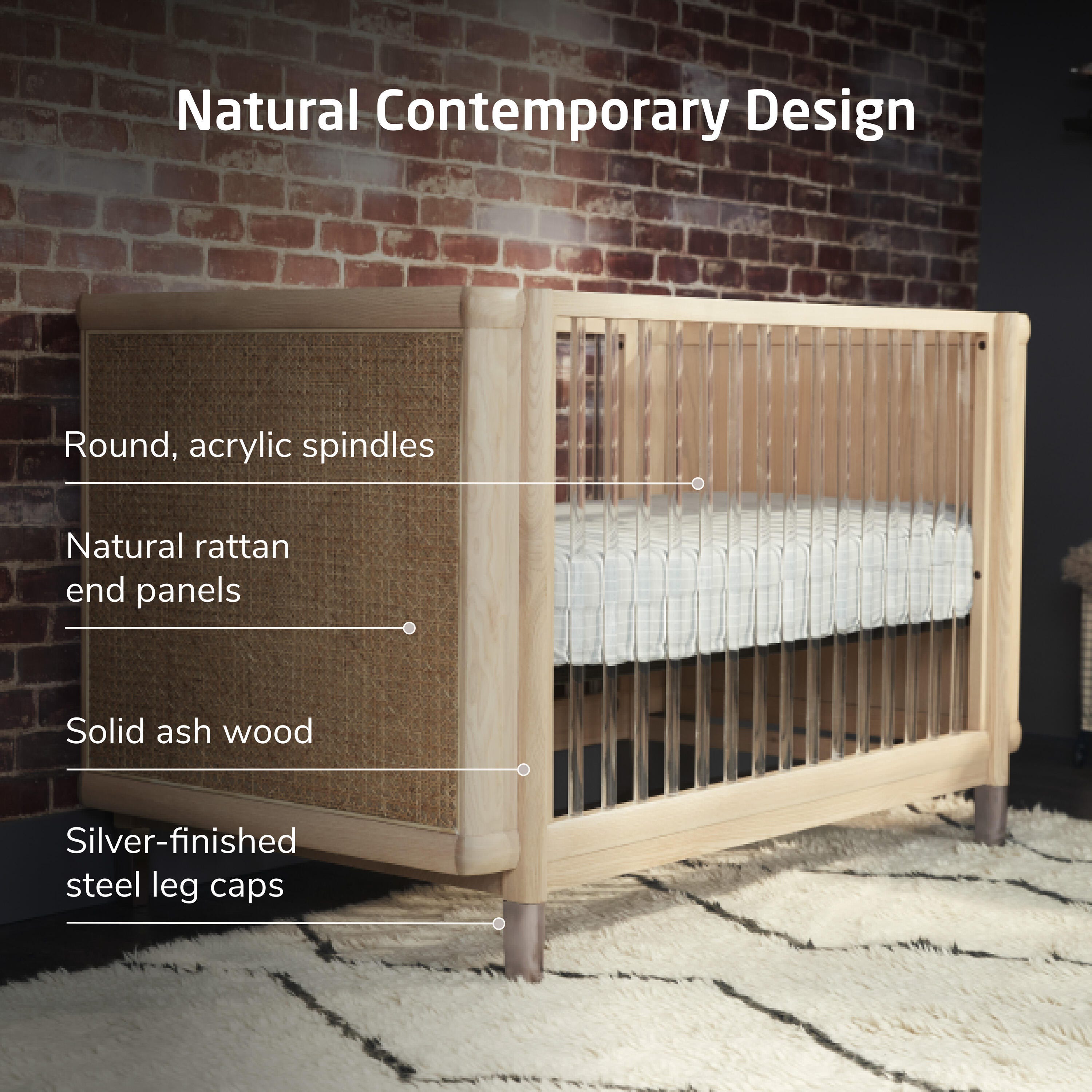 Maxi Cosi Kindred Brisa 4-in-1 Convertible Crib with Conversion Kit, , large