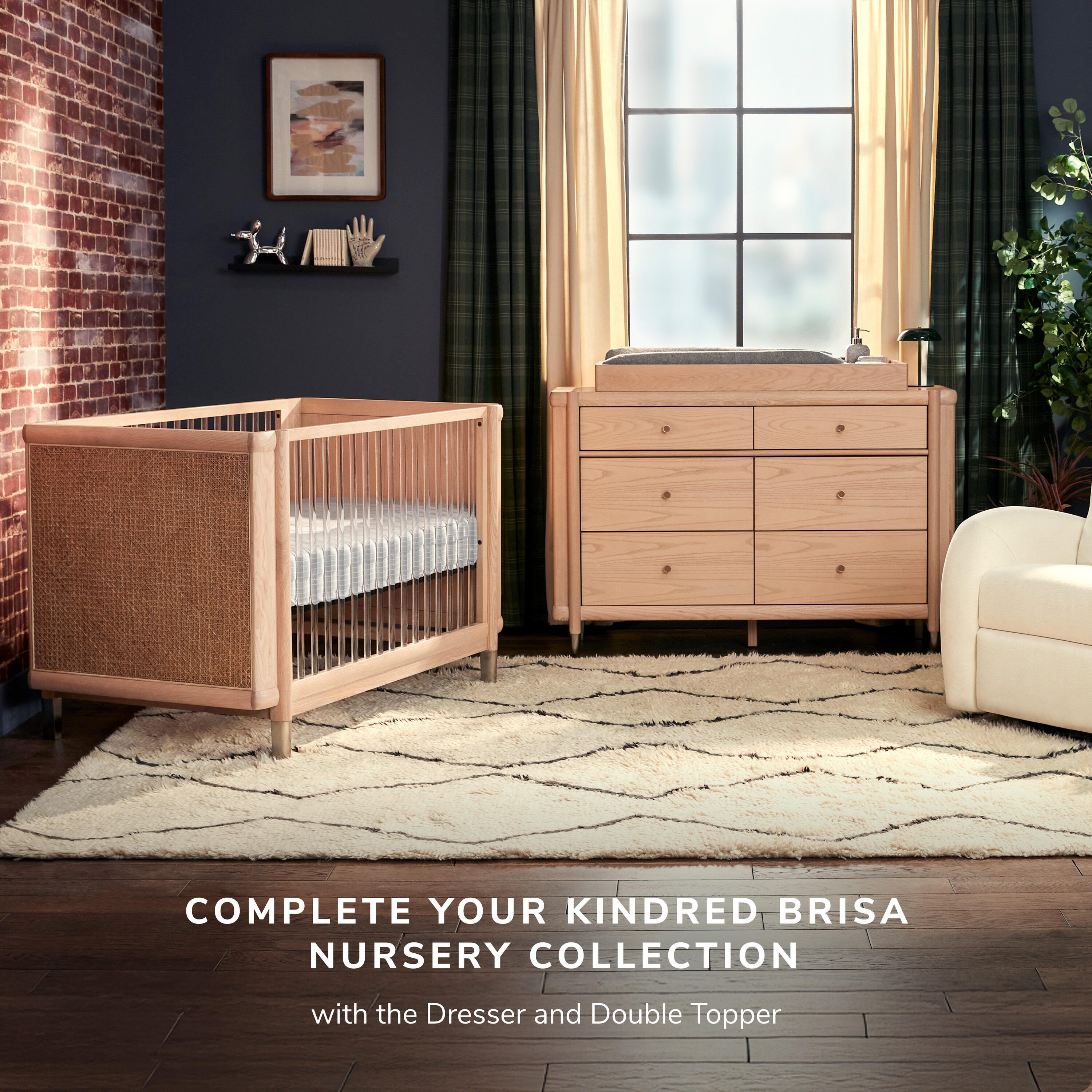 Maxi Cosi Kindred Brisa 4-in-1 Convertible Crib with Conversion Kit, , large