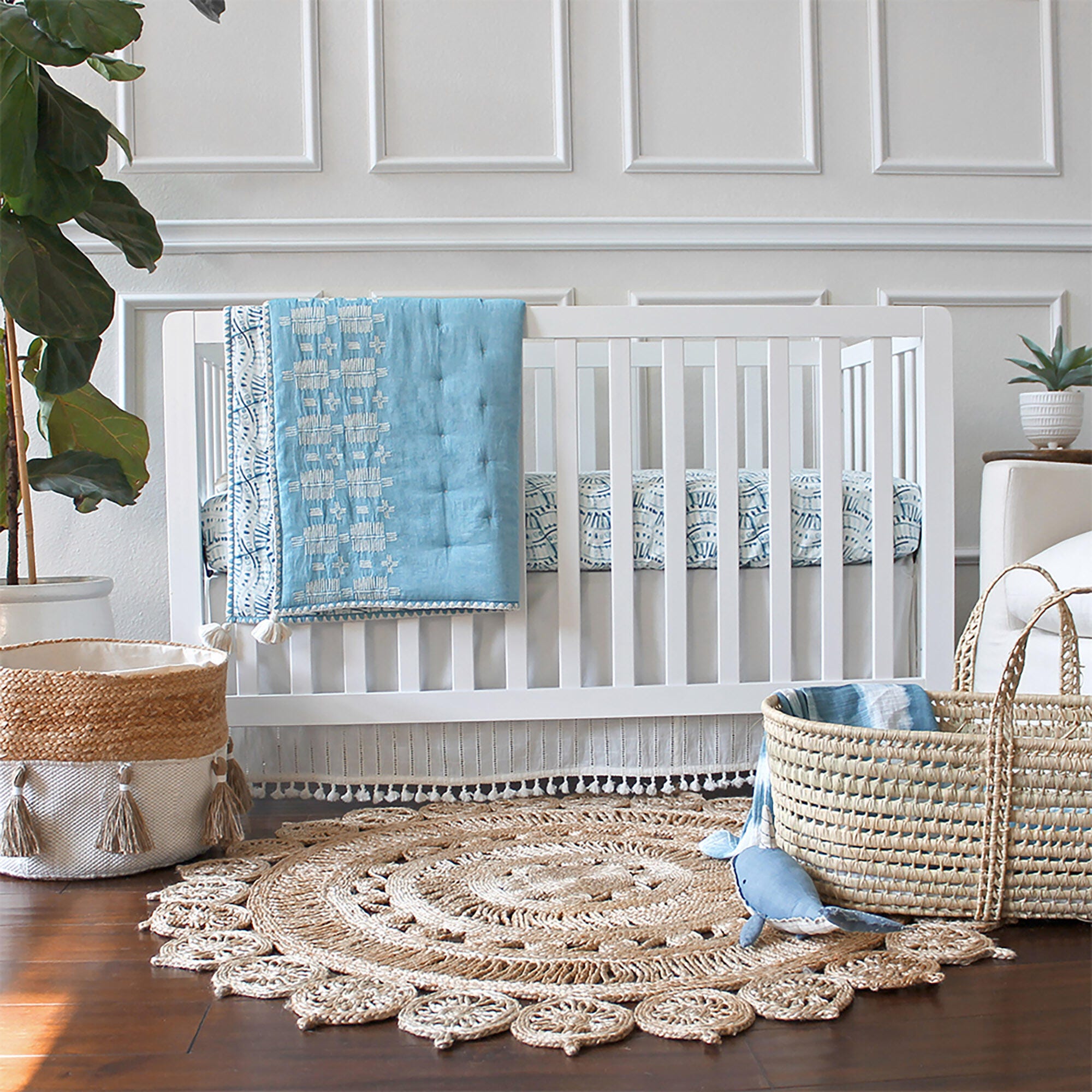 Crane Baby Crib Skirt, , large